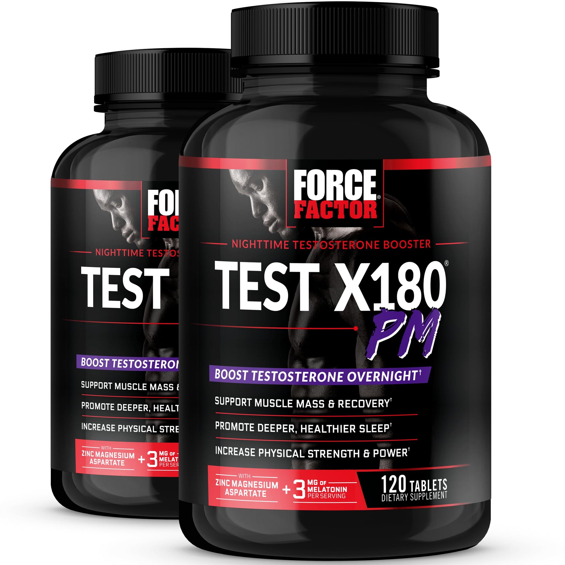 Force Factor Test X180 PM Tablets, 240