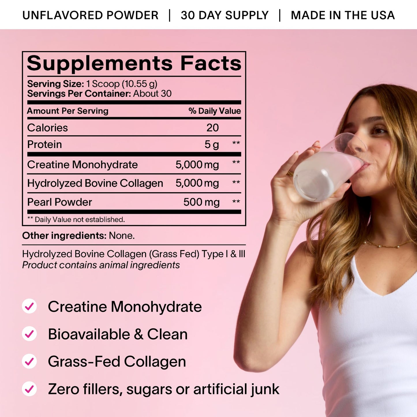Ladywell Creatine Pearl Complex for Women Powder 11 oz