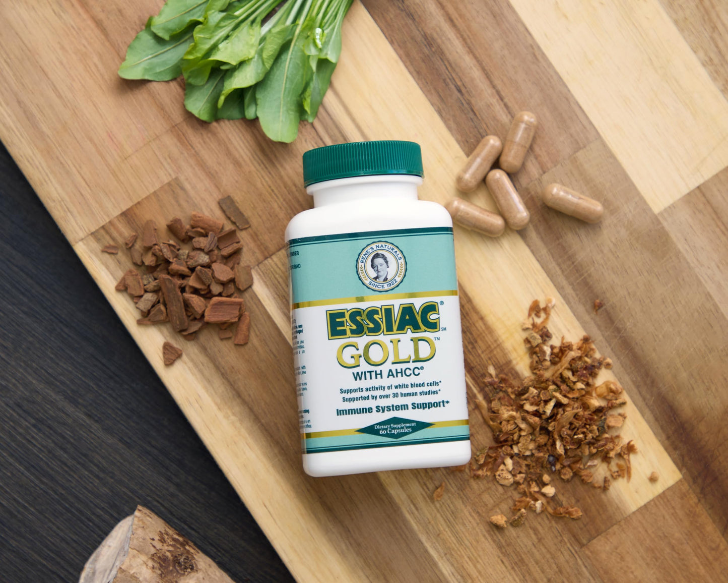 Essiac Essiac Gold with AHCC Premium Immune System Booster Capsule, 60 Capsules