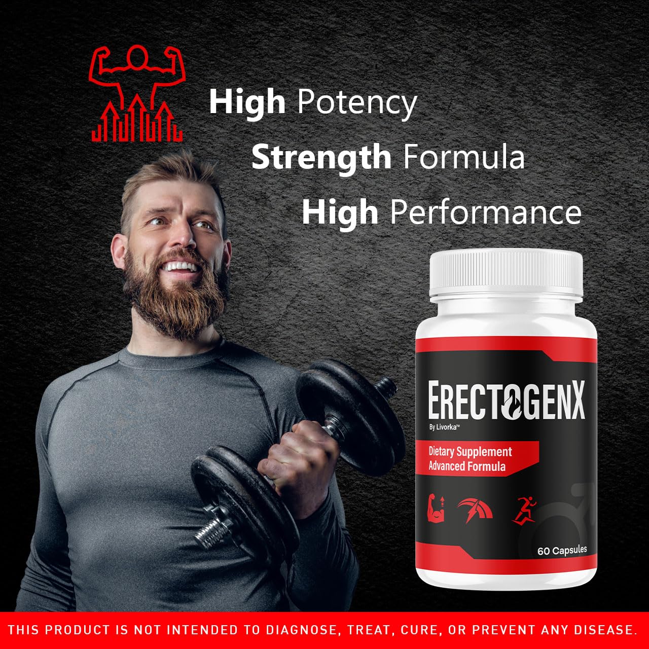 LIVORKA ErectogenX Capsules, 120 Capsules