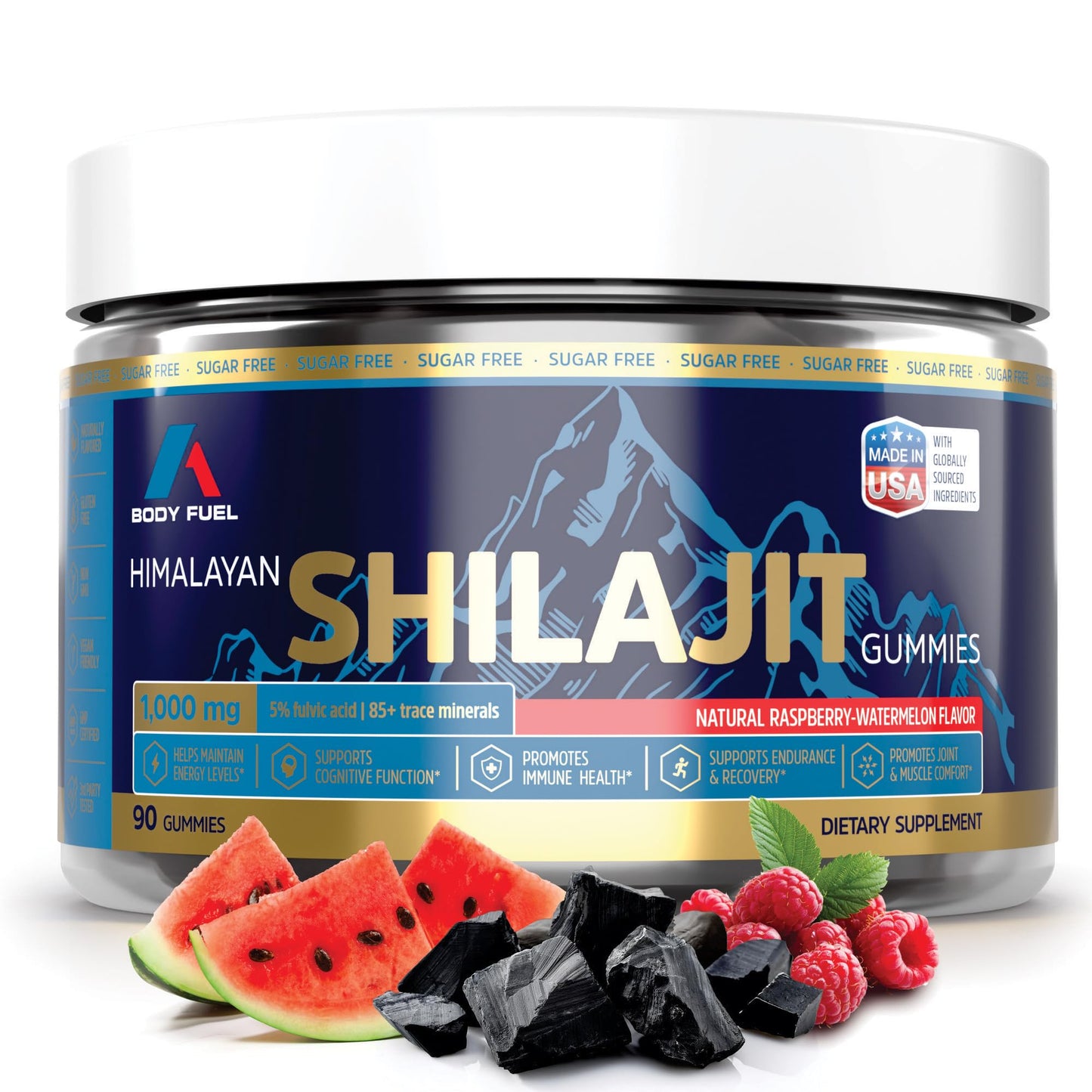 A1 Body Fuel Gold Resin Extract with Fulvic Acid Gummies, 90 Count