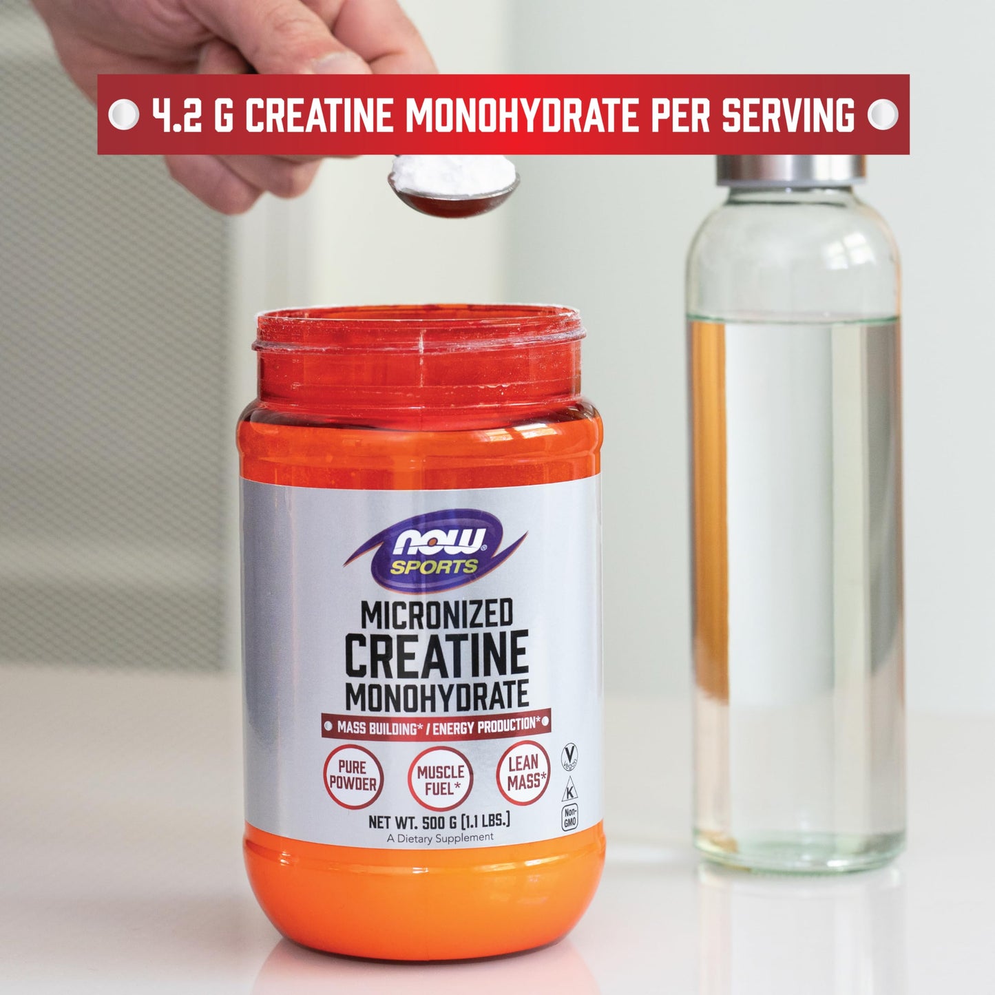 NOW Foods Micronized Creatine Powder 17.6 oz