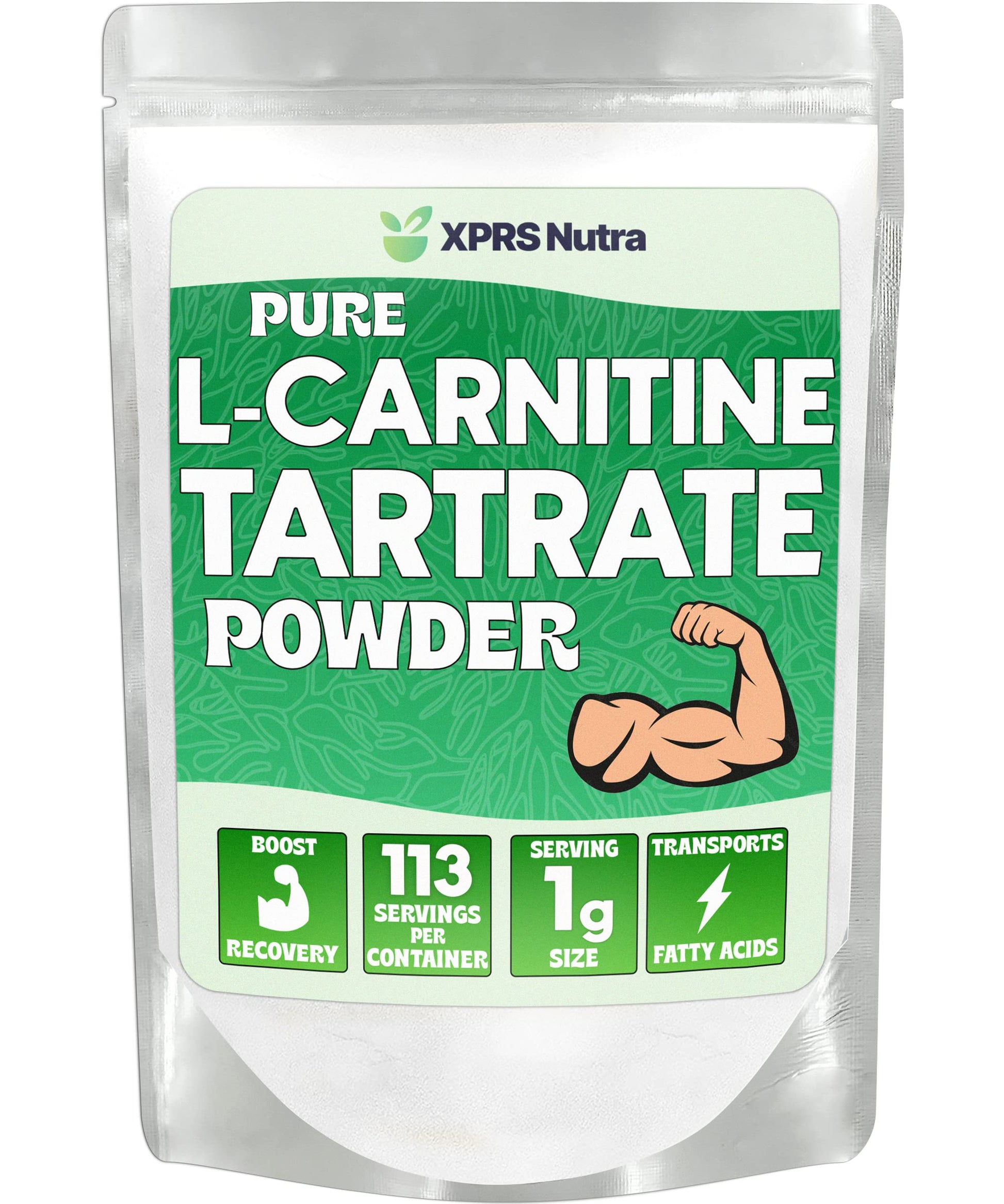 XPRS Nutra L-Carnitine L-Tartrate Powder, 4 Ounce