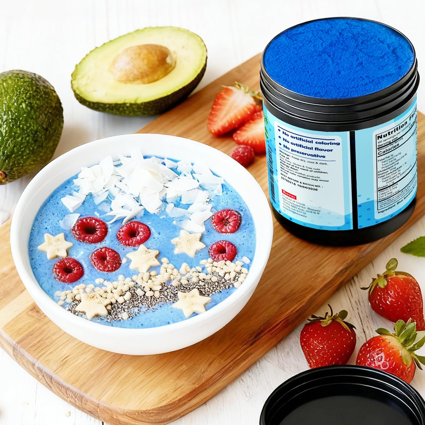 Besway Blue Spirulina Powder 2.12 Ounce