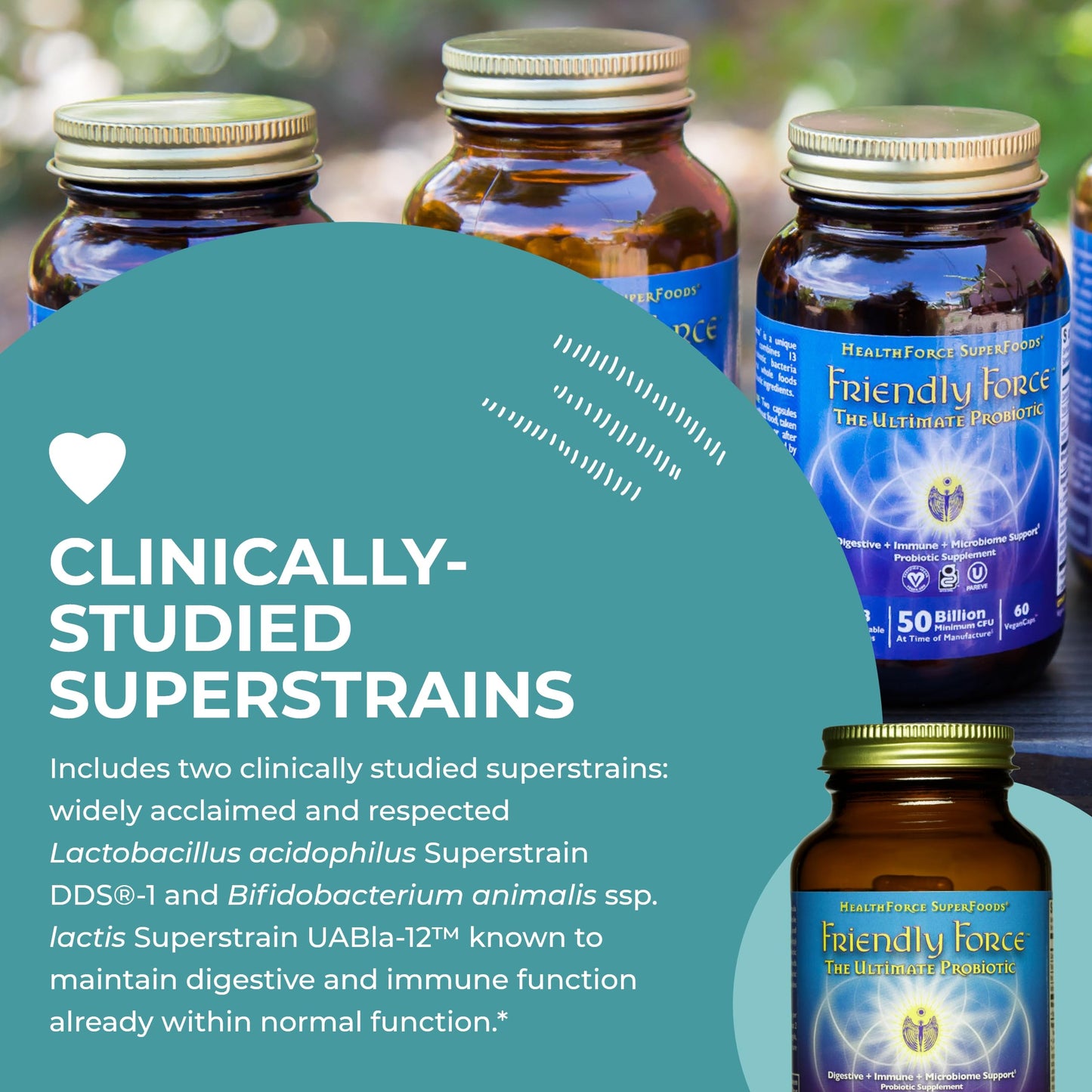 HEALTHFORCE SUPERFOODS Friendly Force Capsules, 120 Count