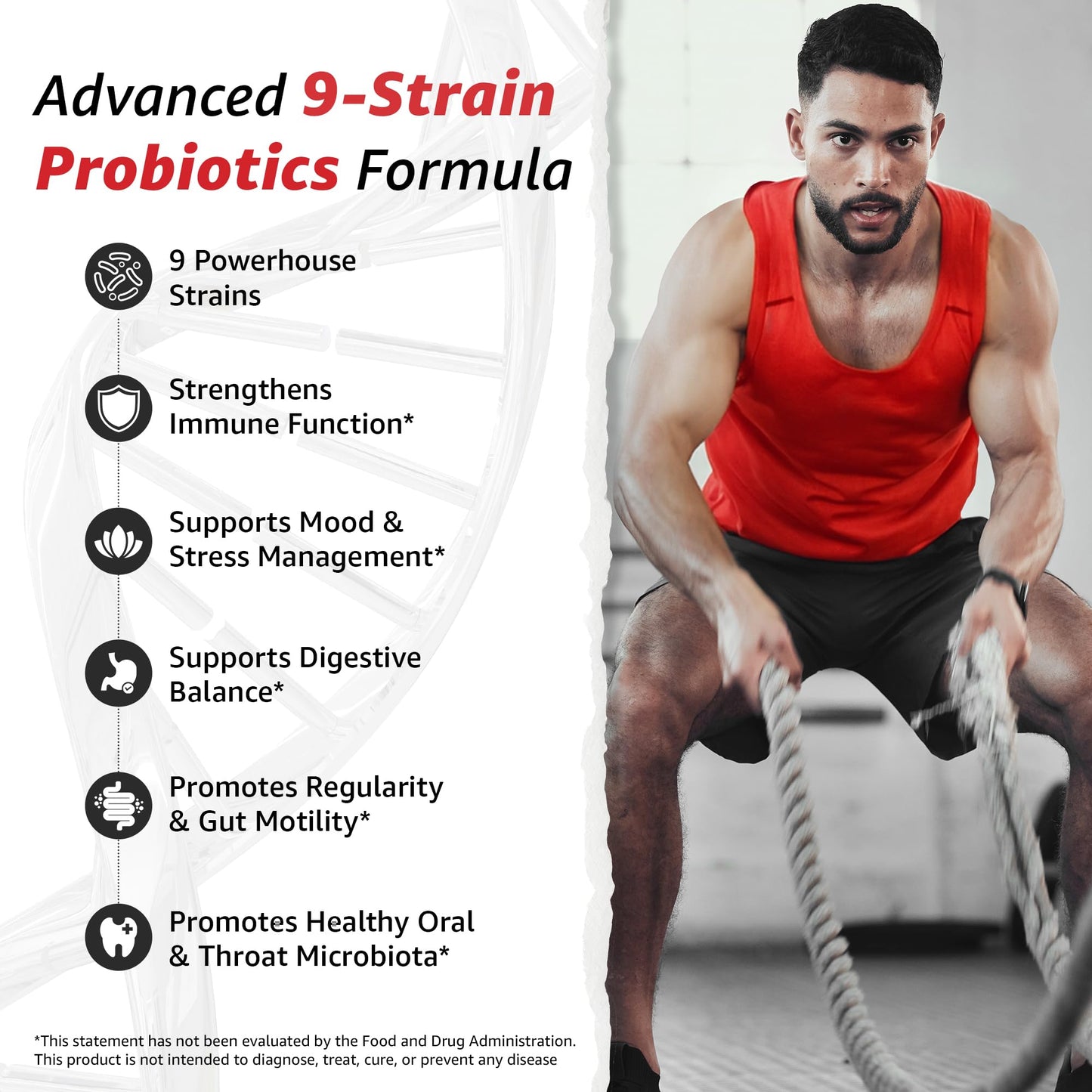 10X Health System Probiotics for Men, 60 Capsules
