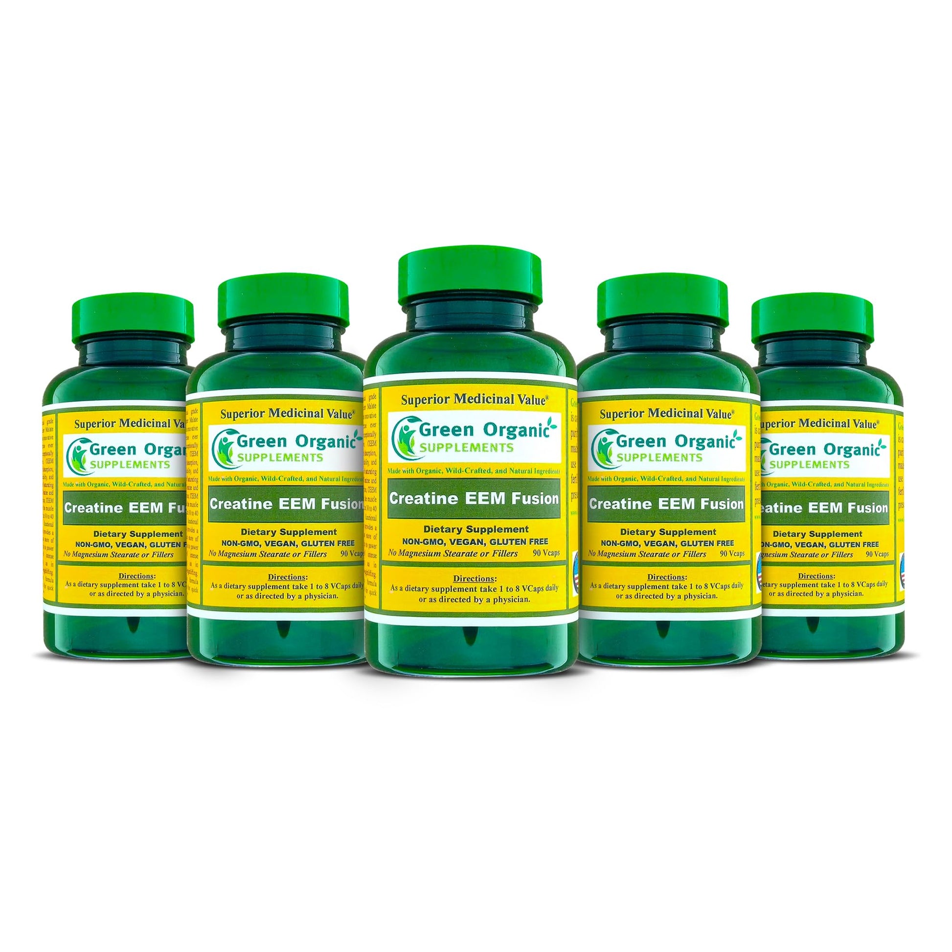 Green Organic Supplements Creatine EEM Fusion Capsule, 90 Capsules