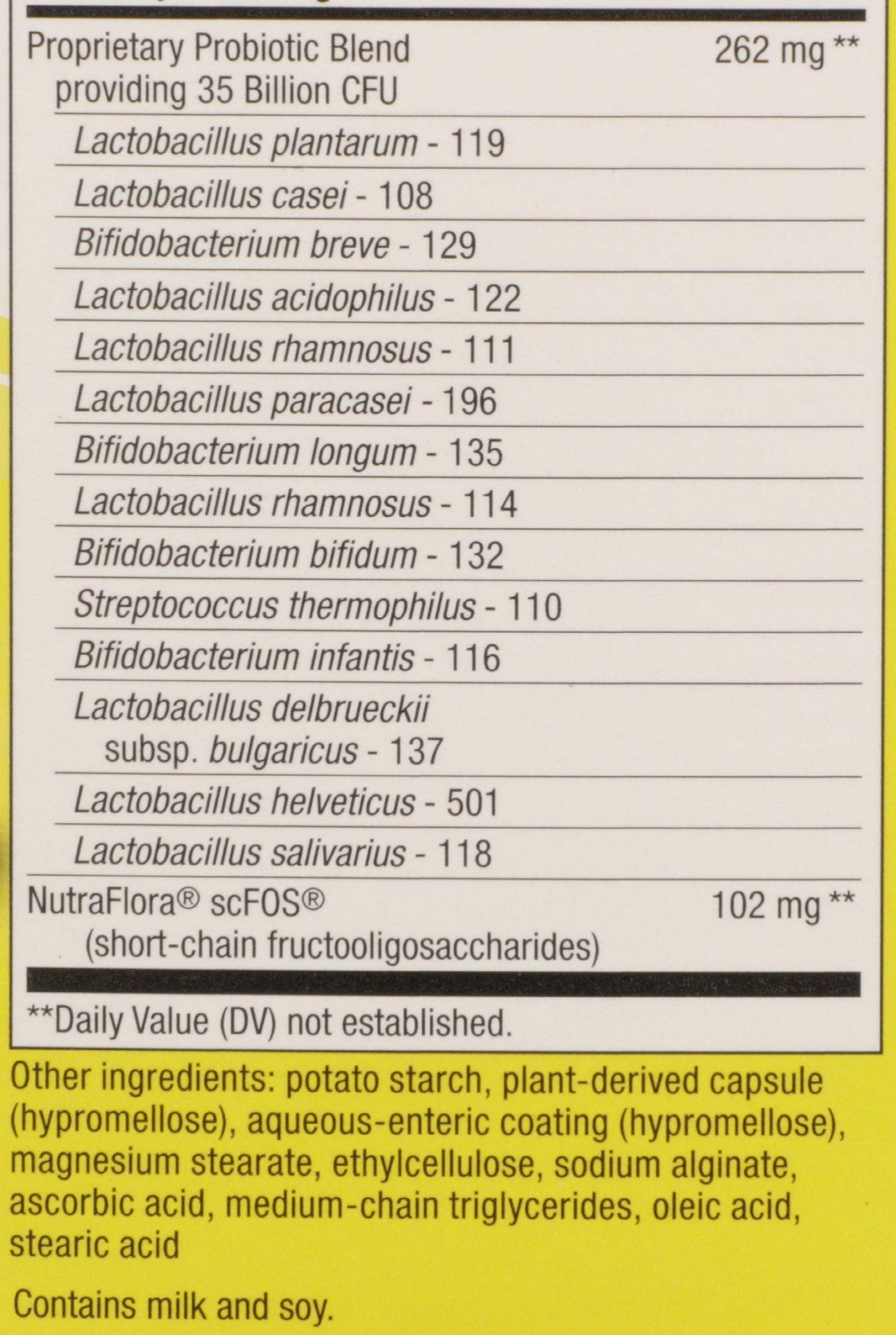 Nature's Way Fortify Optima Daily Probiotic, 35 Billion, 15 Strains, Prebiotic, 60 Capsules