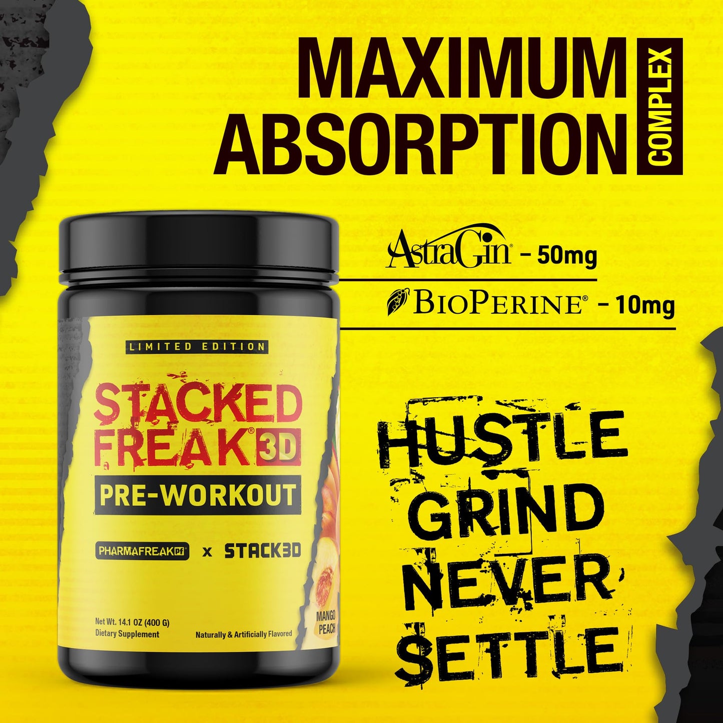 Pharmafreak Stacked Freak 3D Pre-Workout Powder 14.1 oz