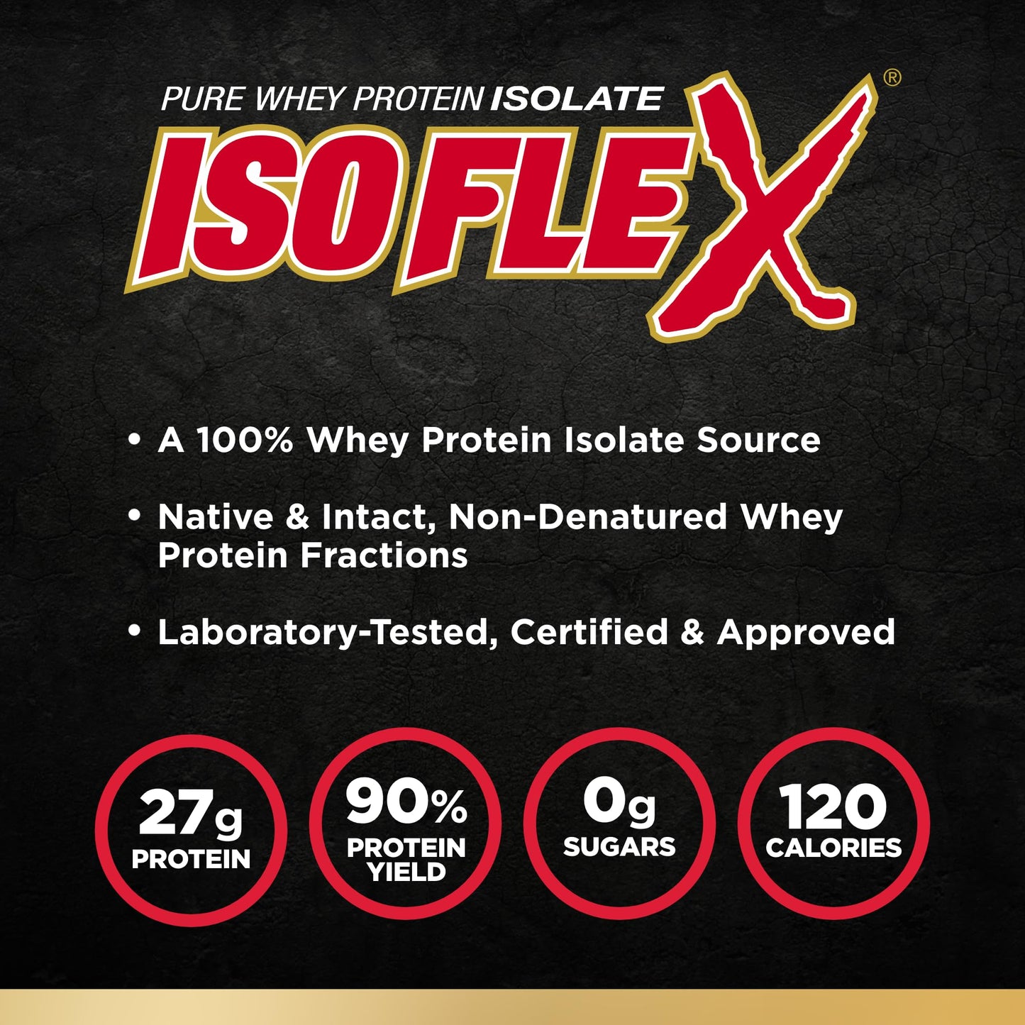 ALLMAX ISOFLEX Whey Protein Isolate Powder, Vanilla, 32 Servings