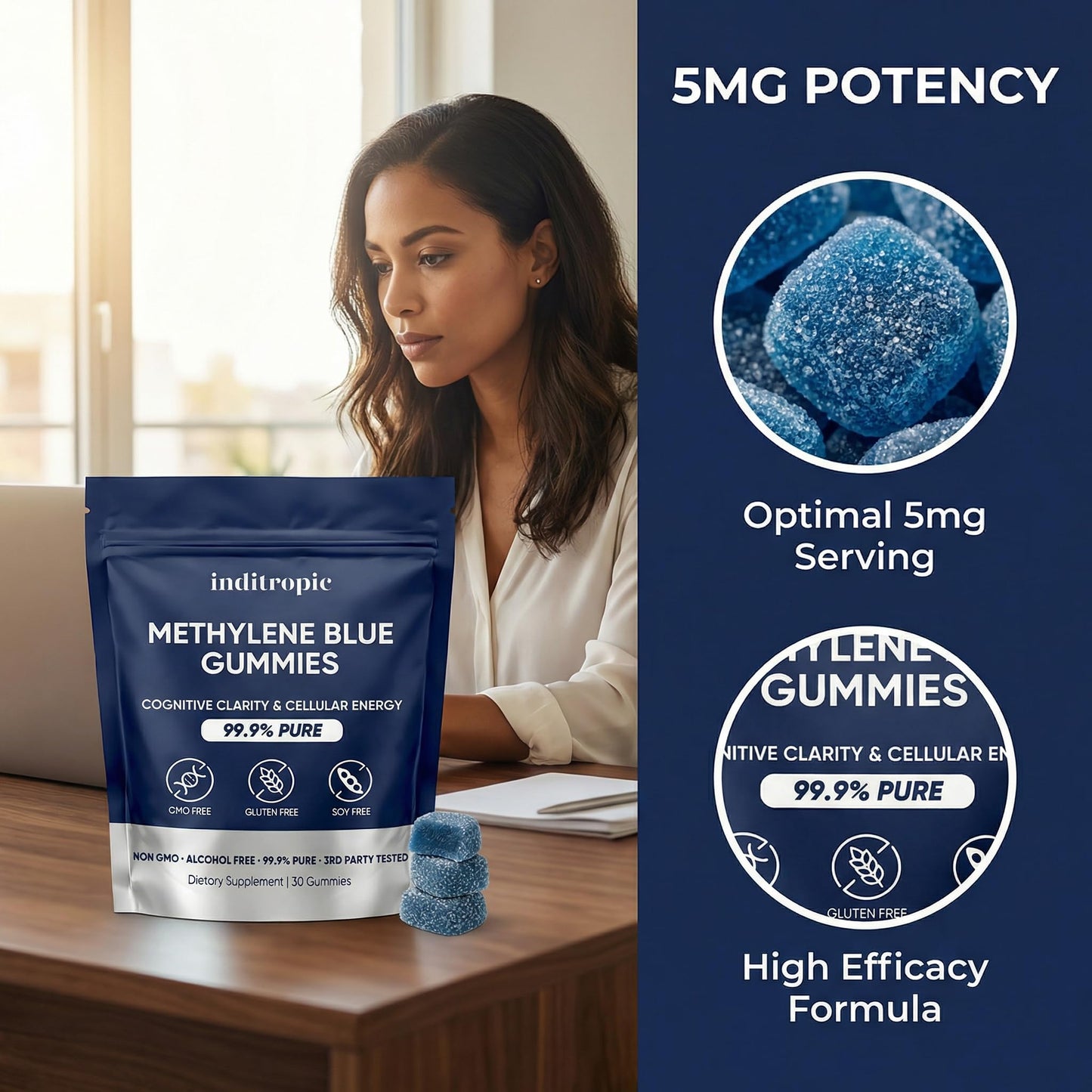 MCArthur Inditropic Methylene Blue Gummies 30 Gummies