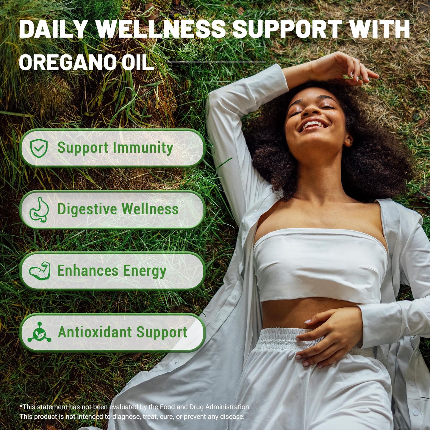 Puouoo 2 in 1 Oil of Oregano Capsules with Black Seed Oil, Carvacrol, 300 Capsules