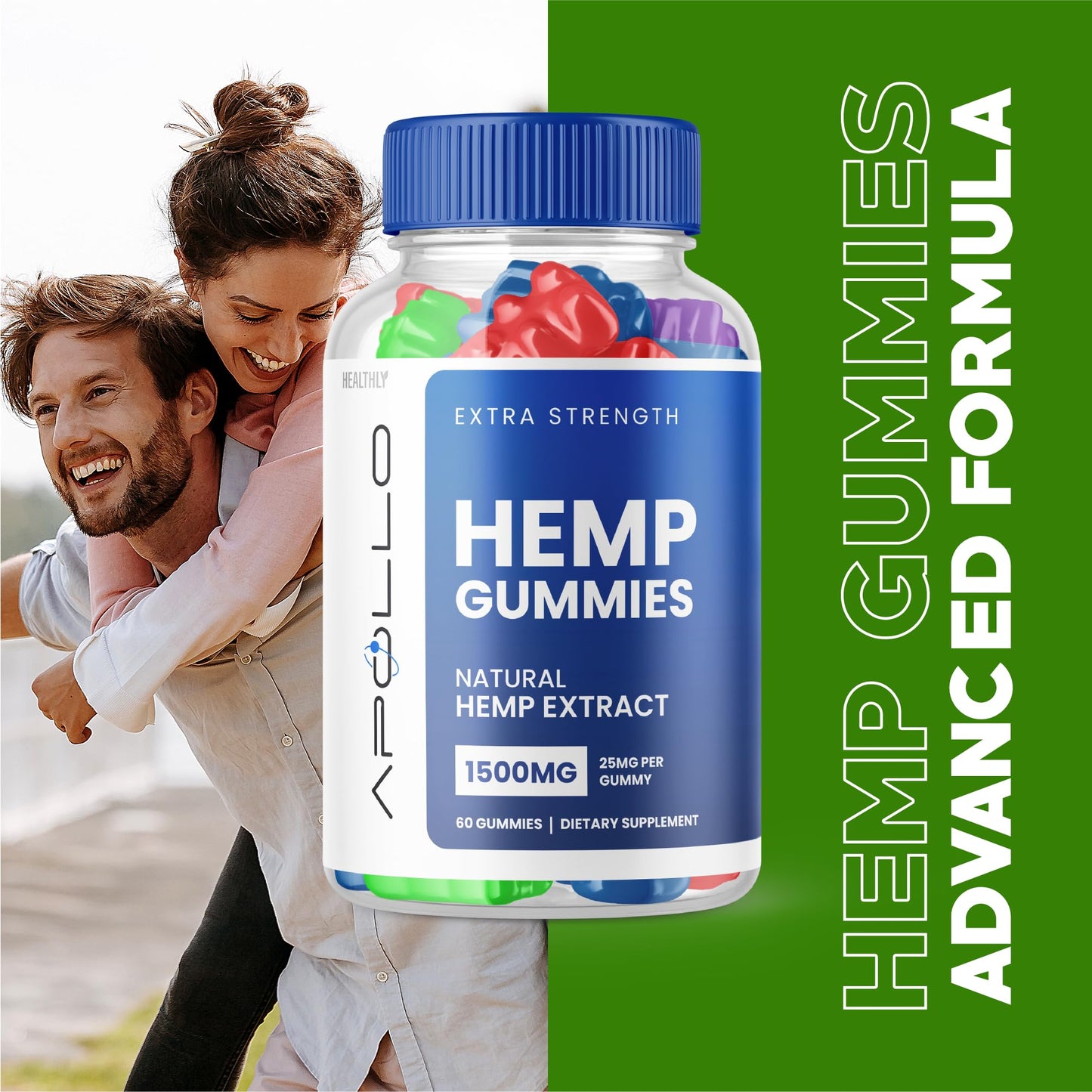 Purvia Apollo Hemp Gummies Gummy, 60 Count