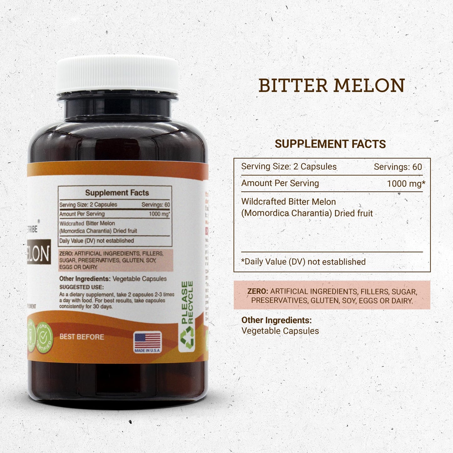 Secrets of the Tribe Bitter Melon 120 Capsules