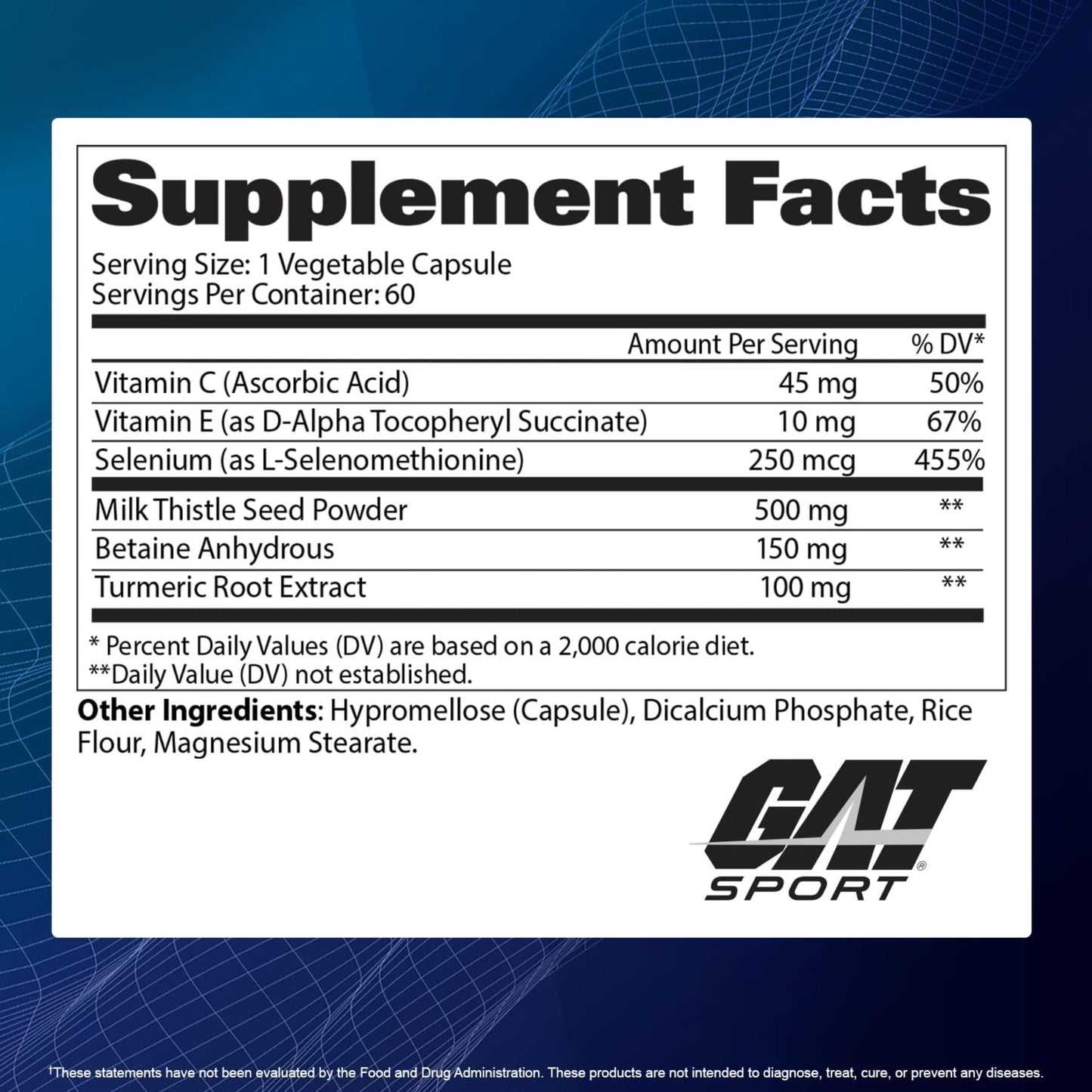 GAT SPORT Essentials Liver Cleanse Multivitamin Capsule, 60 Count