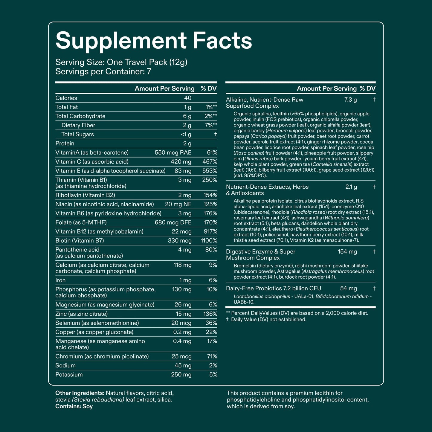 AG1 Next Gen Greens Powder Superfood and Multivitamin, Powder, 13.8 Ounce