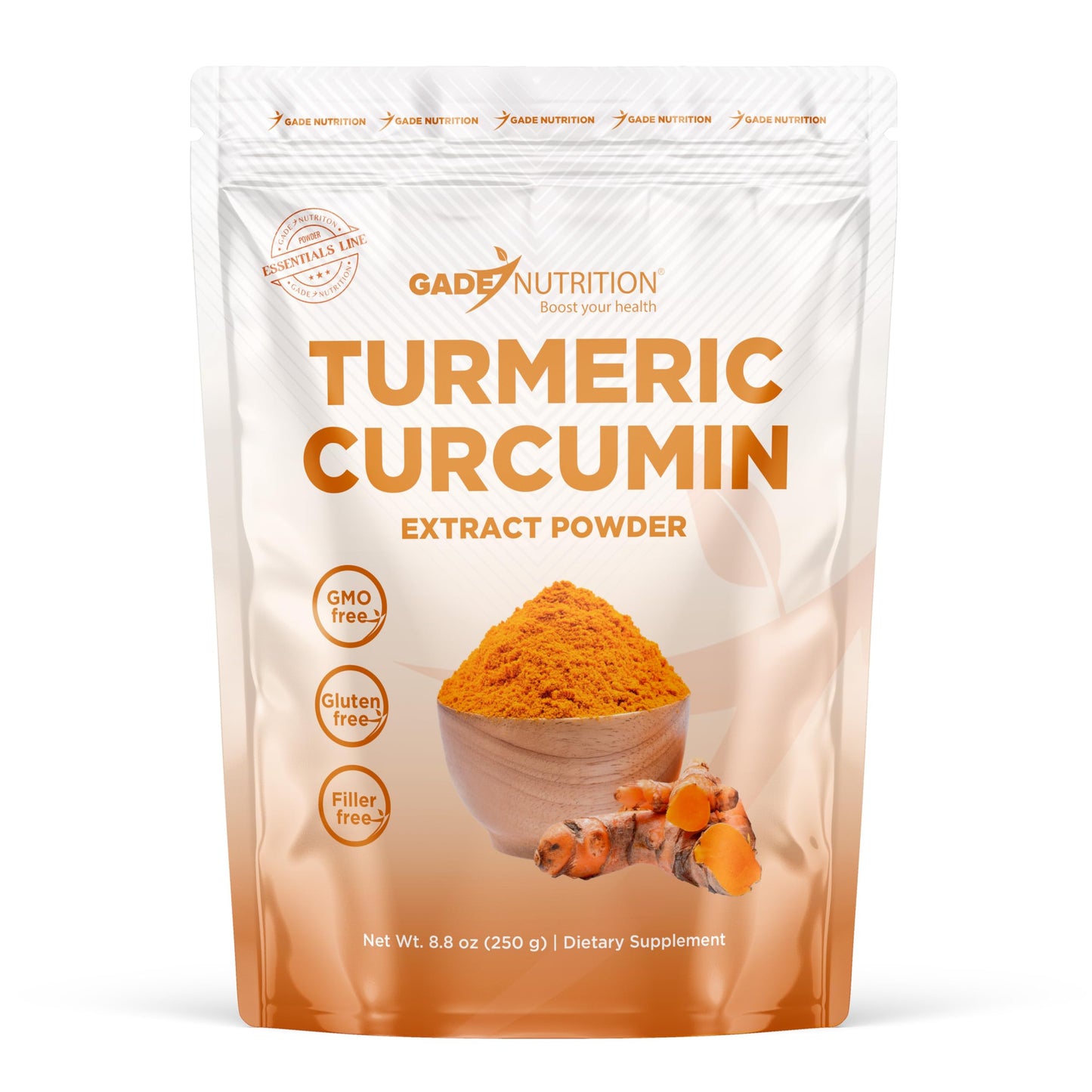 Gade Nutrition Turmeric Extract Powder 95% Curcuminoids from Curcuma Longa Root, 8.8 oz