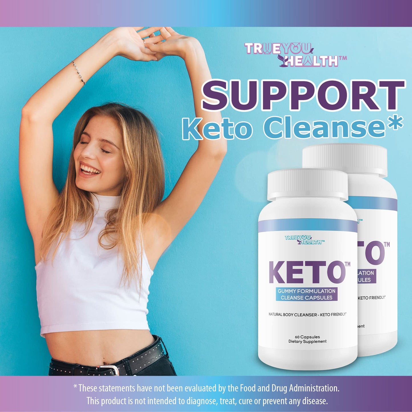 Generic Keto Gummy Formulation Cleanse Capsules, 1 Capsule