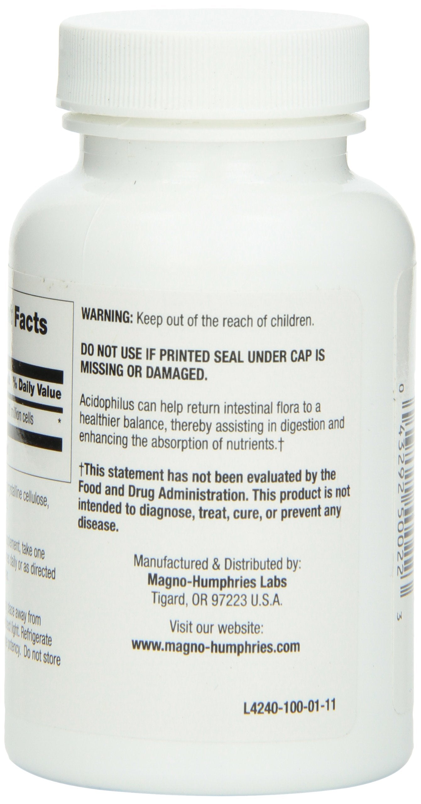 NYX PROFESSIONAL MAKEUP Optimum Acidophilus Lactobacilli Capsules, 100 Count