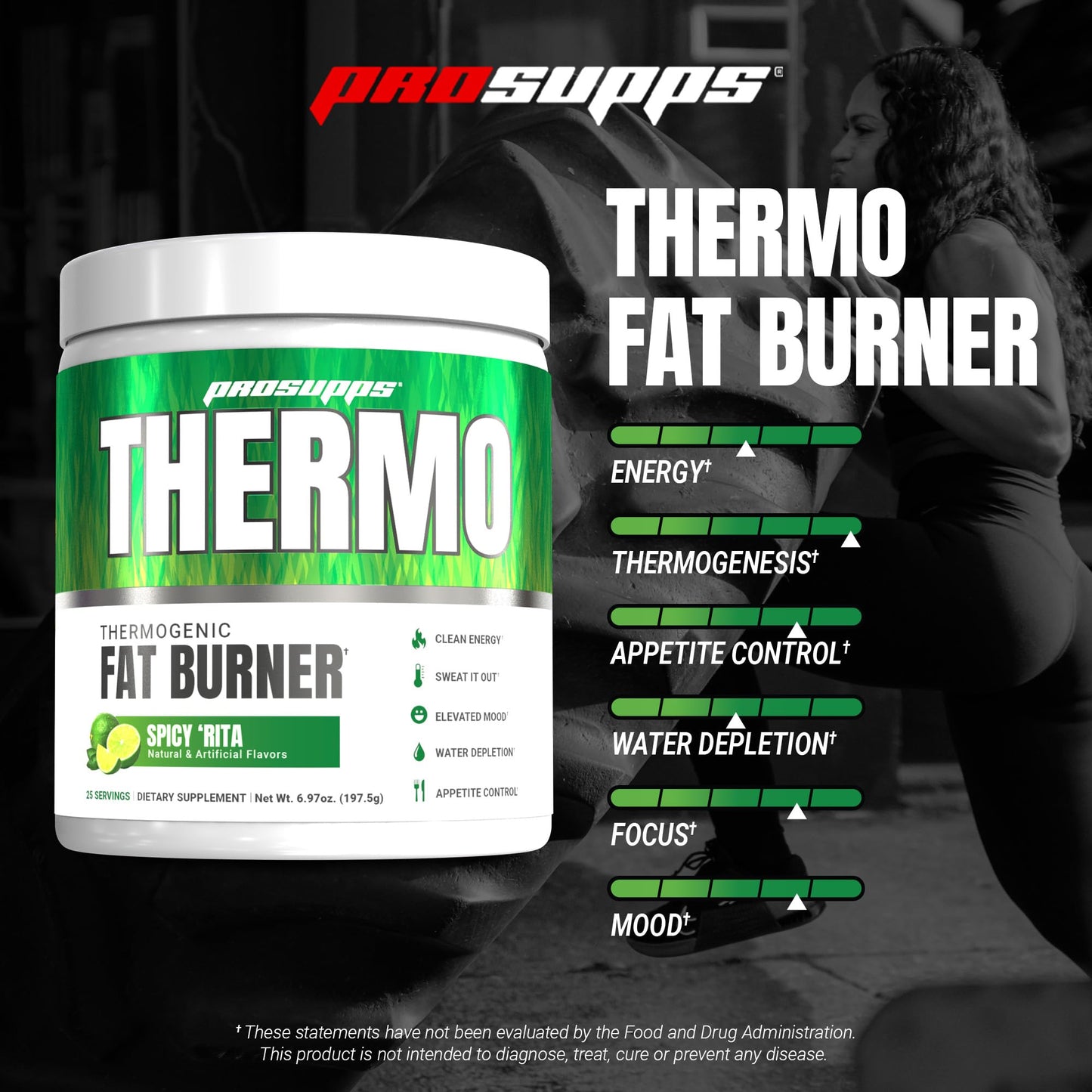 ProSupps Thermogenic Fat Burner Powder Spicy Rita, 7.05 oz