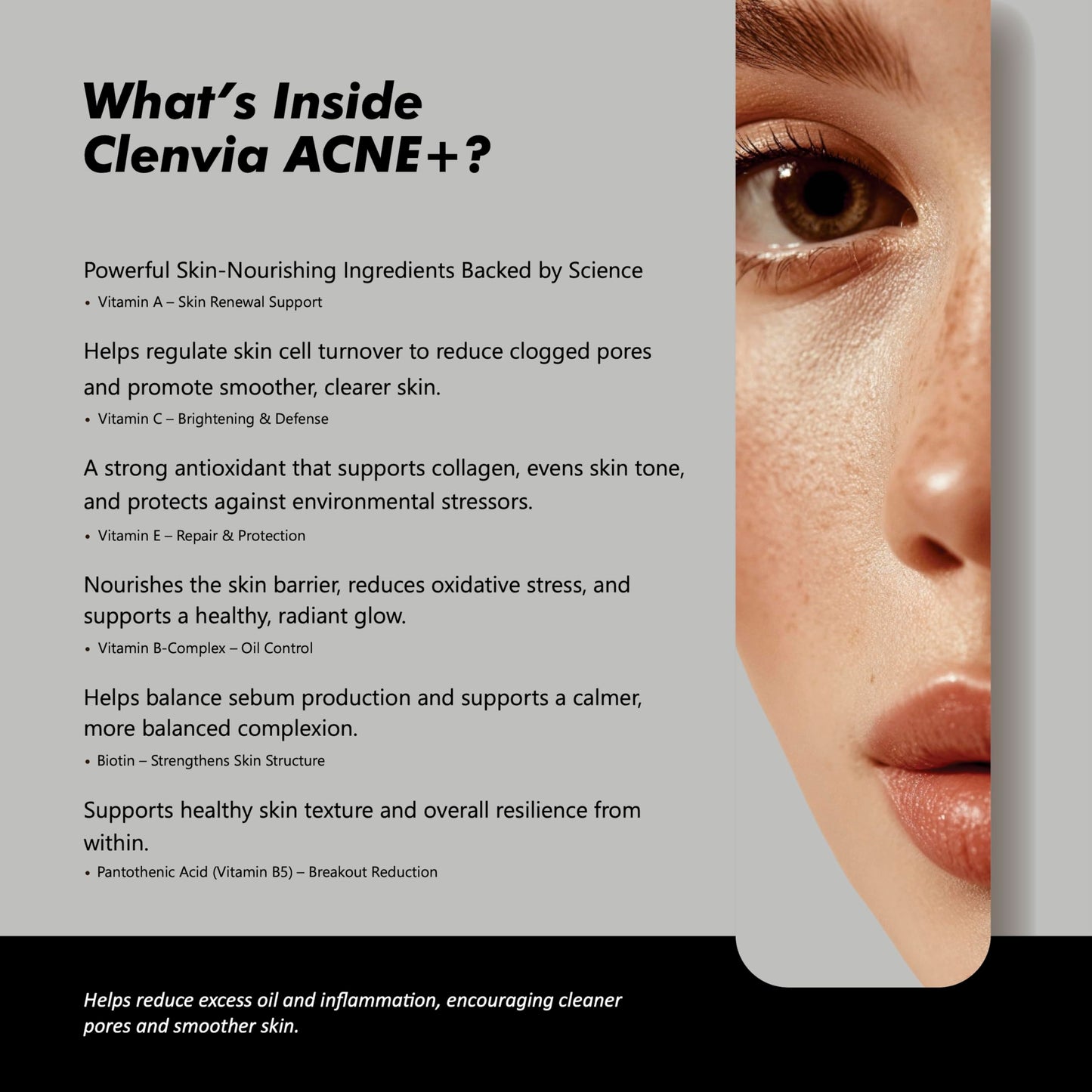 CLENVIA Acne+ Teen Skin Supplement Capsule 1 Count