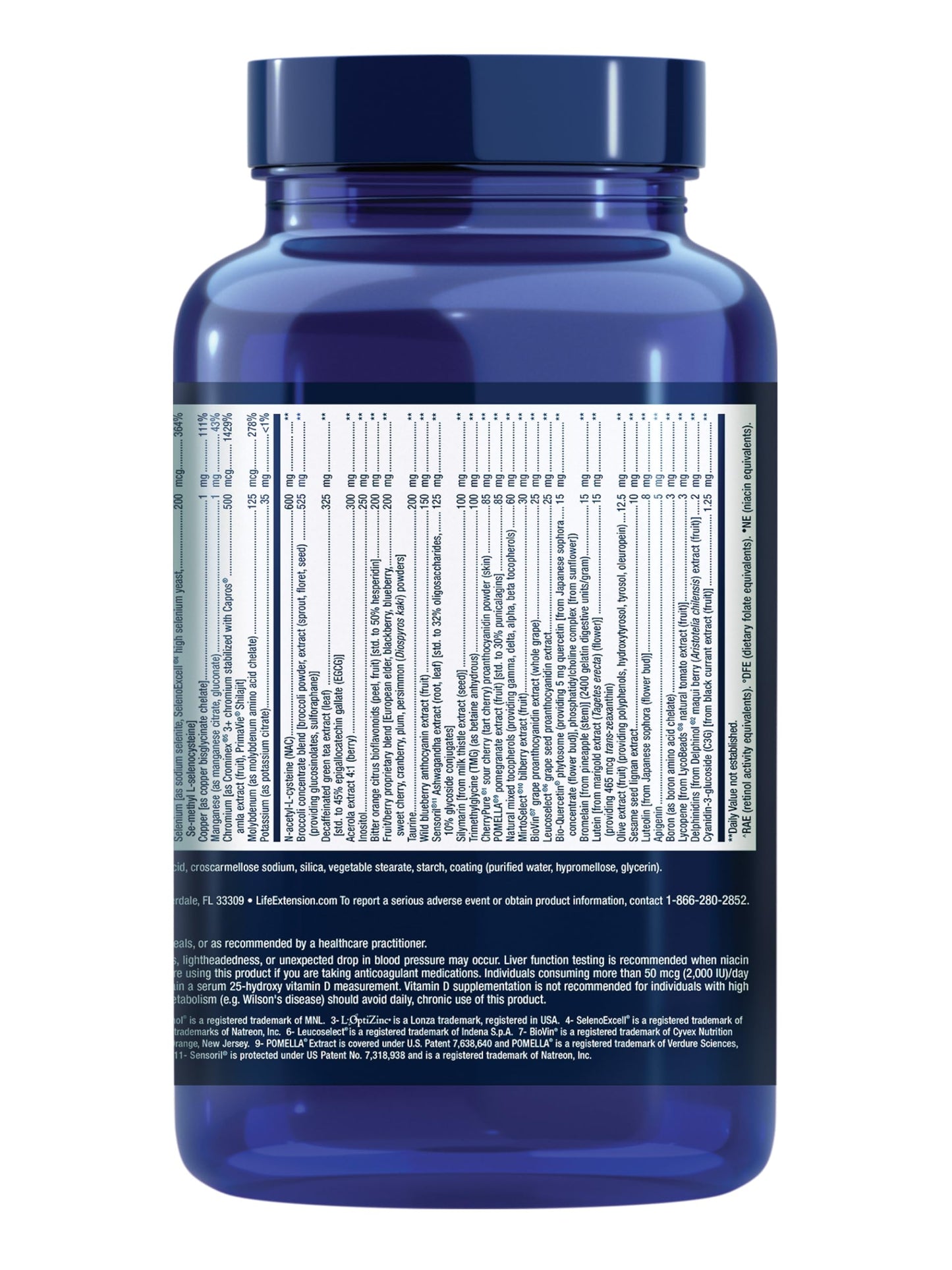 Life Extension Mix Tablets with Extra Niacin, High Potency, Advanced Vitamin, Mineral, Fruit & Vegetable Formula, Plus Extra B3, 240 Tablets