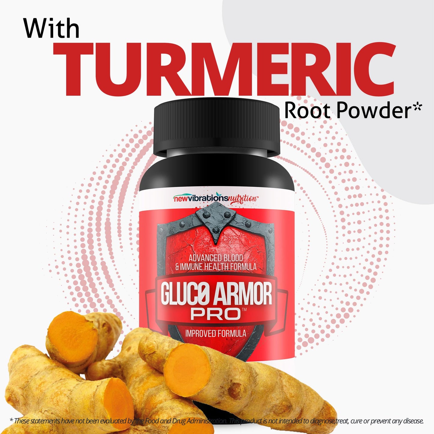 New Vibrations Nutrition Gluc0 Armor Pro 90 Capsules