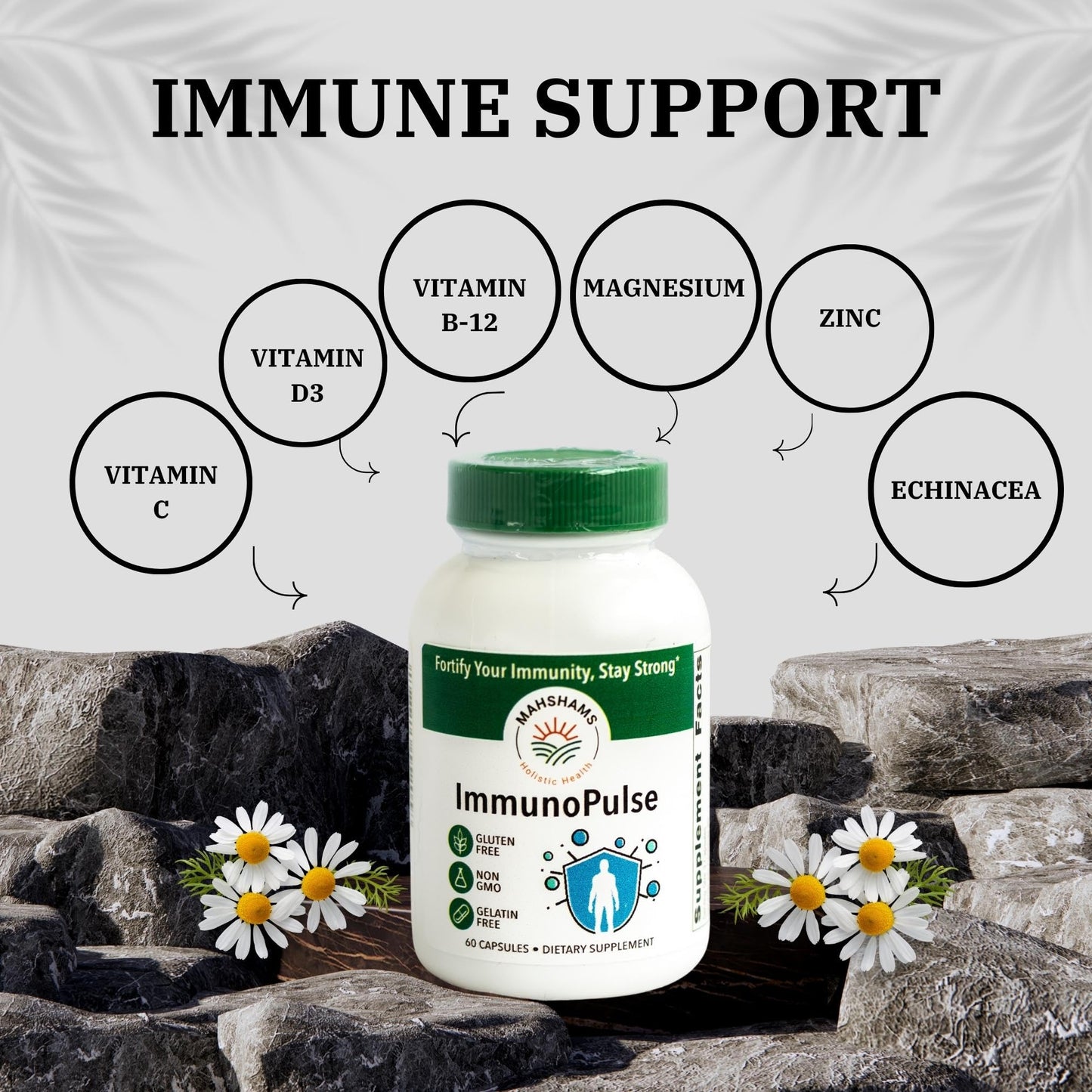MAHSHAMS ImmunoPulse Immunity Booster Supplement 60 Capsules