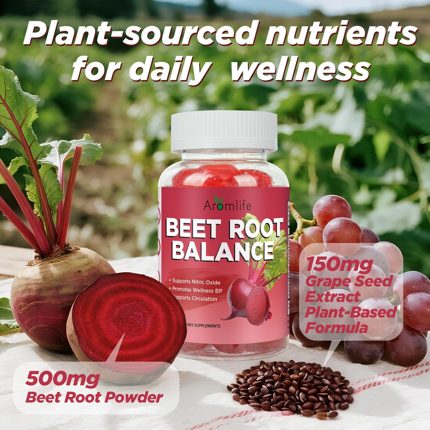 Aromlife Beet Root Balance Gummies 60 Count