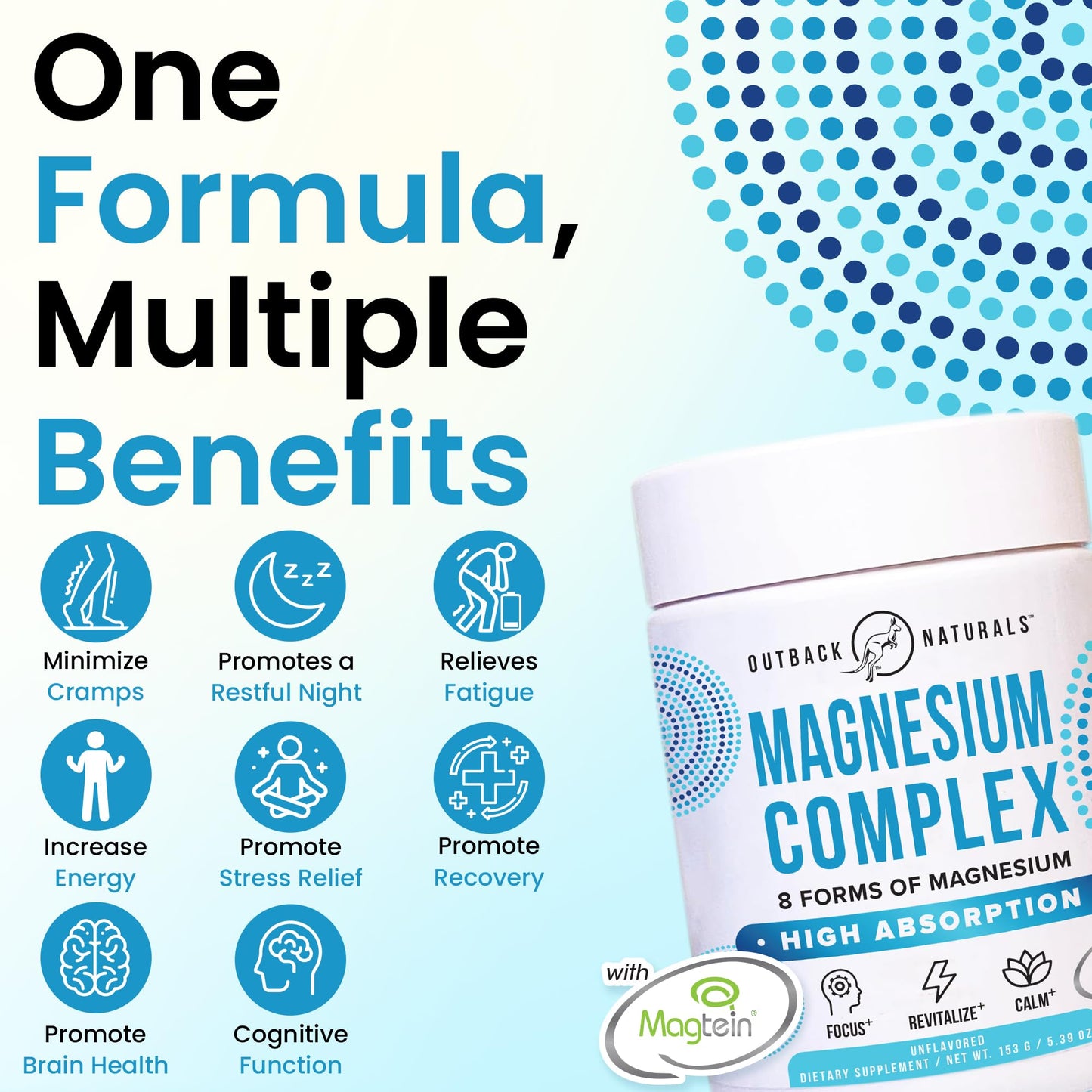 Outback Naturals Magnesium Complex Powder, 30 Servings