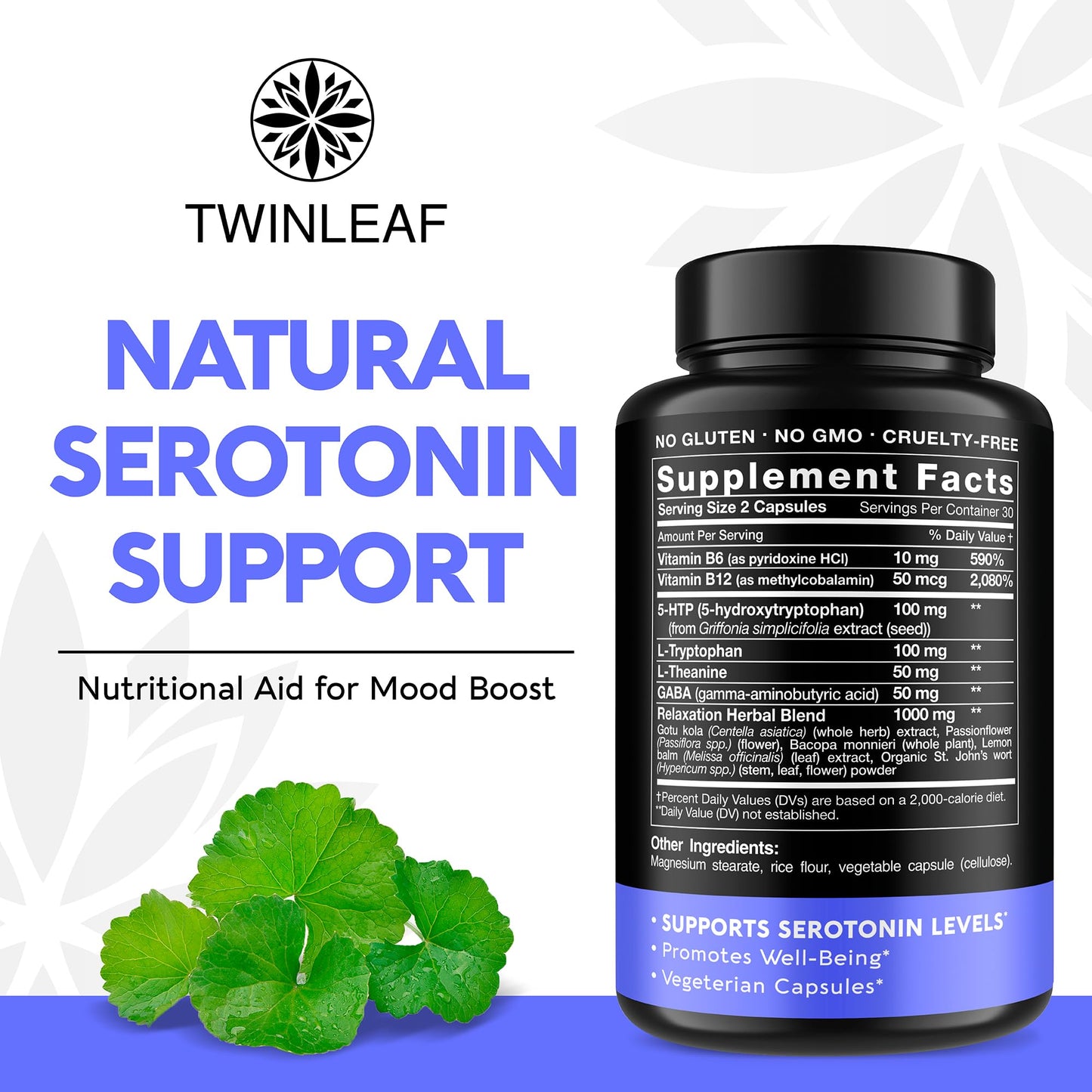 TWINLEAF NUTRITION Serotonin & Dopamine Support Bundle 120 Capsules