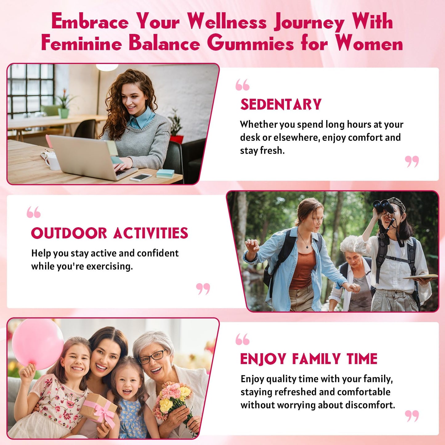 JIANKYTZ Feminine Balance Gummies for Women, 60 Gummies