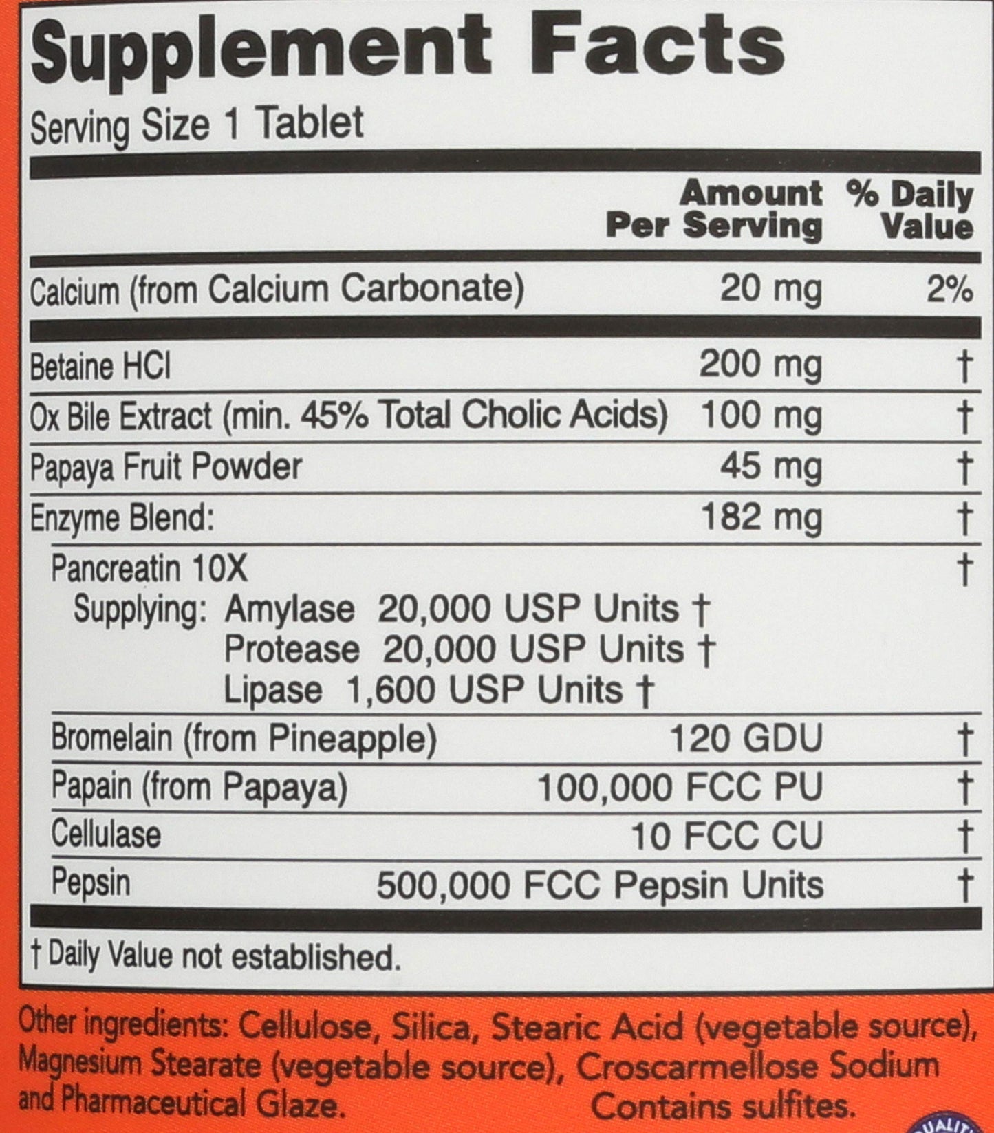 NOW Foods Super Enzymes 180 Tablets