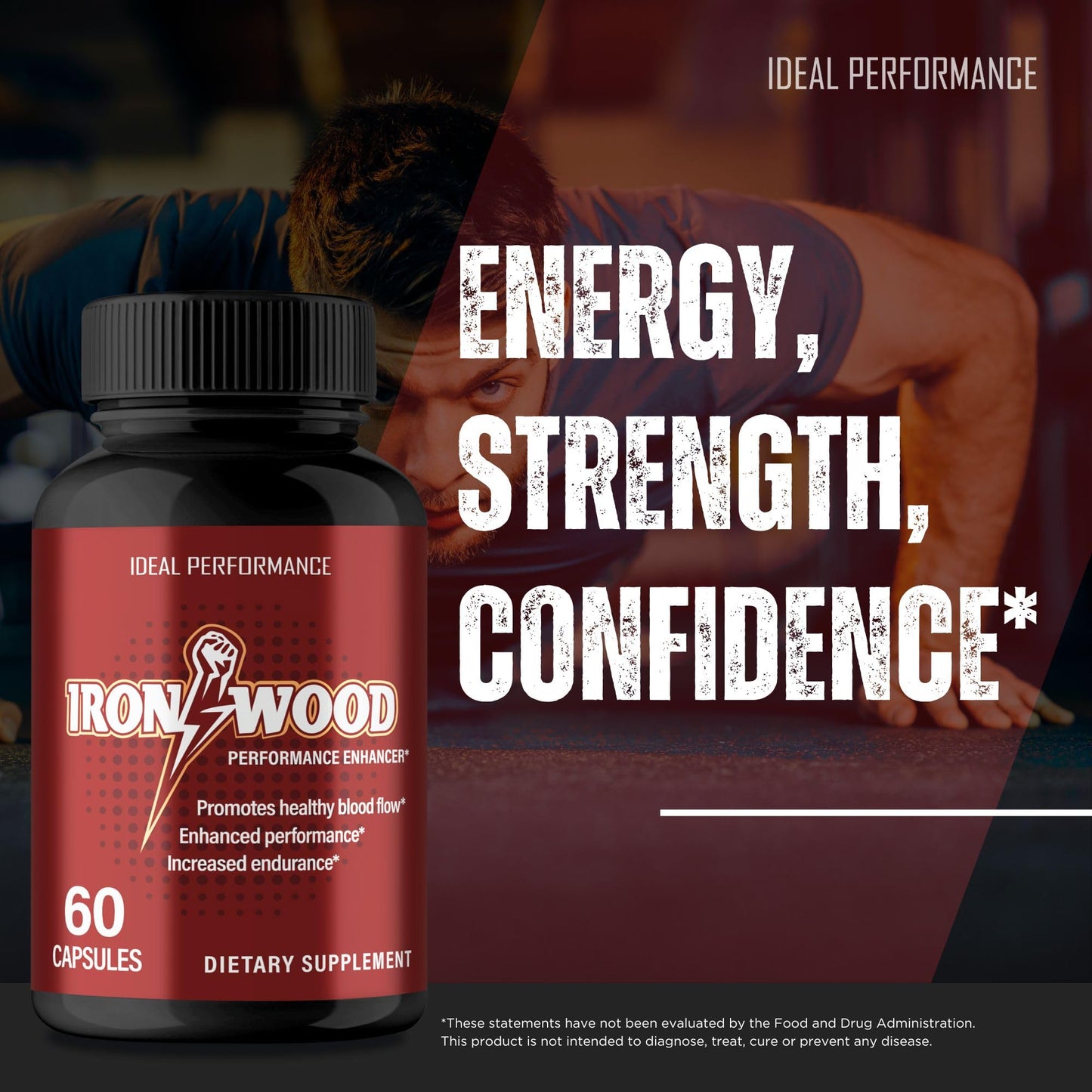 IDEAL PERFORMANCE Ironwood 60 Capsules