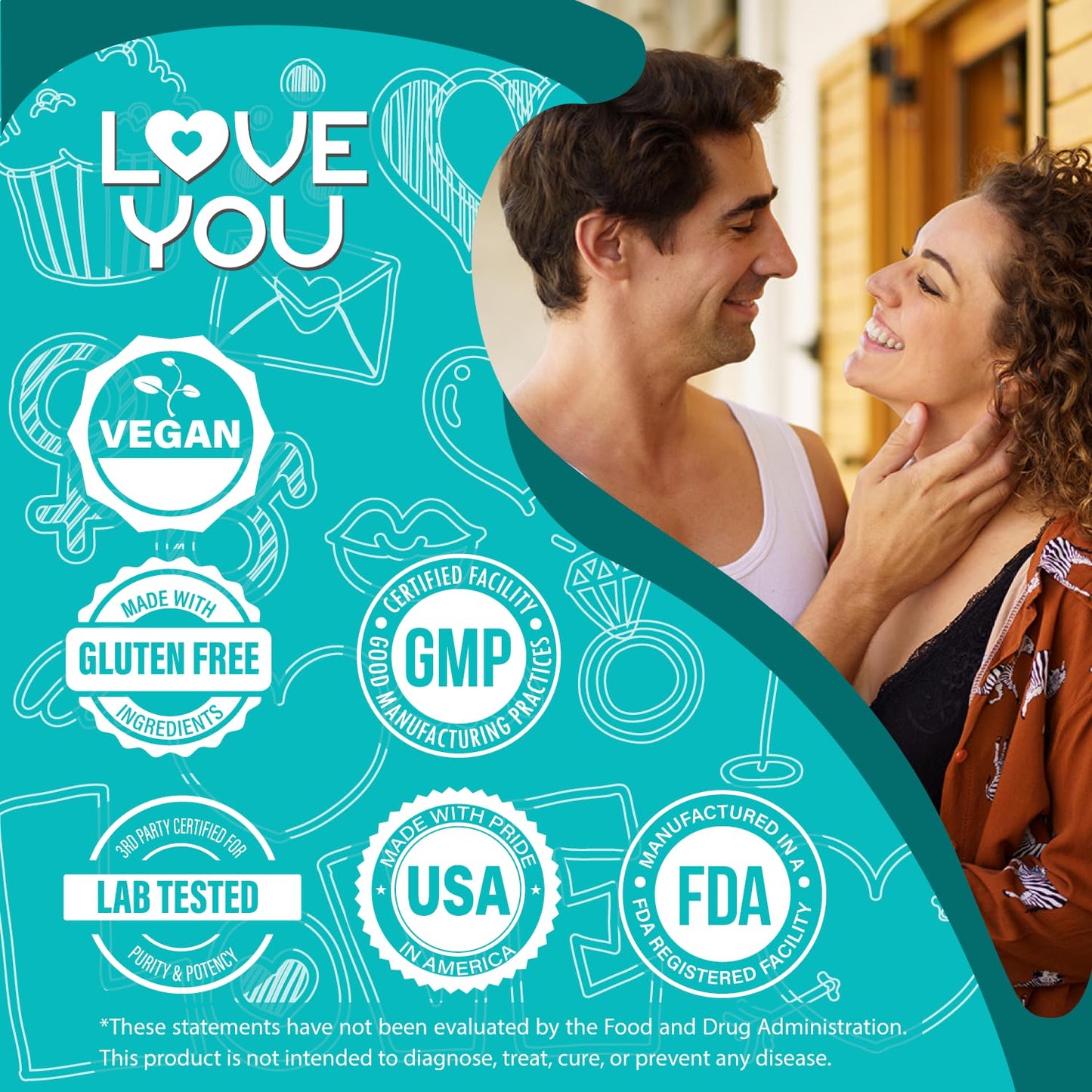 Love You Triple Magnesium Complex 300mg per Serving Capsule, 90 Count