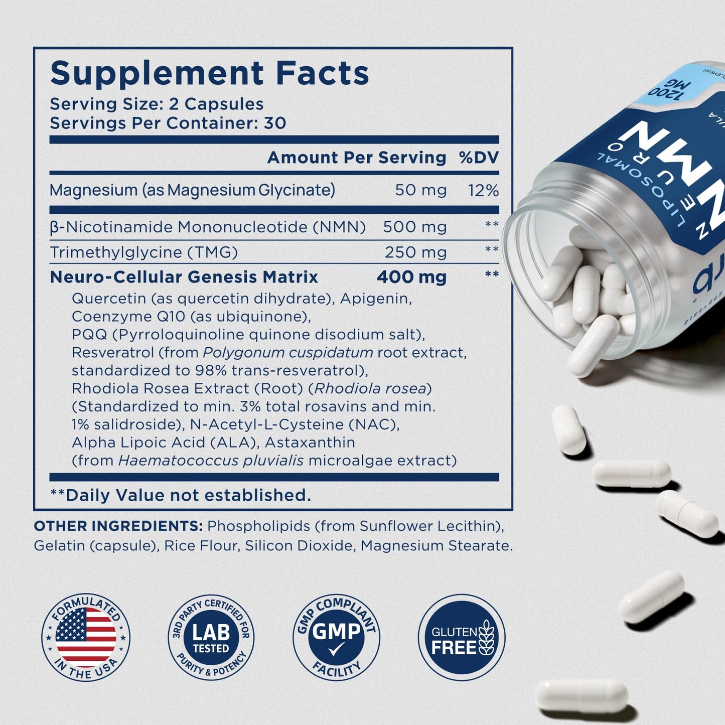Selerb NMN Liposomal Neuro NMN Supplement 60 Capsules