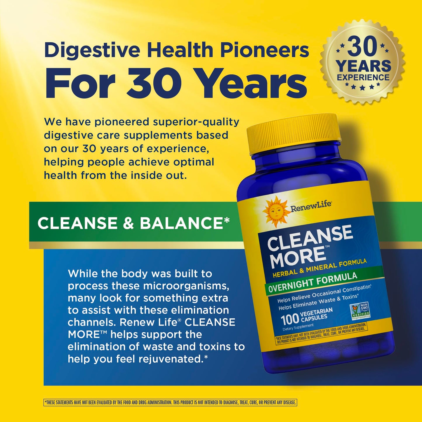 Renew Life Detox Cleanse More Capsules 100