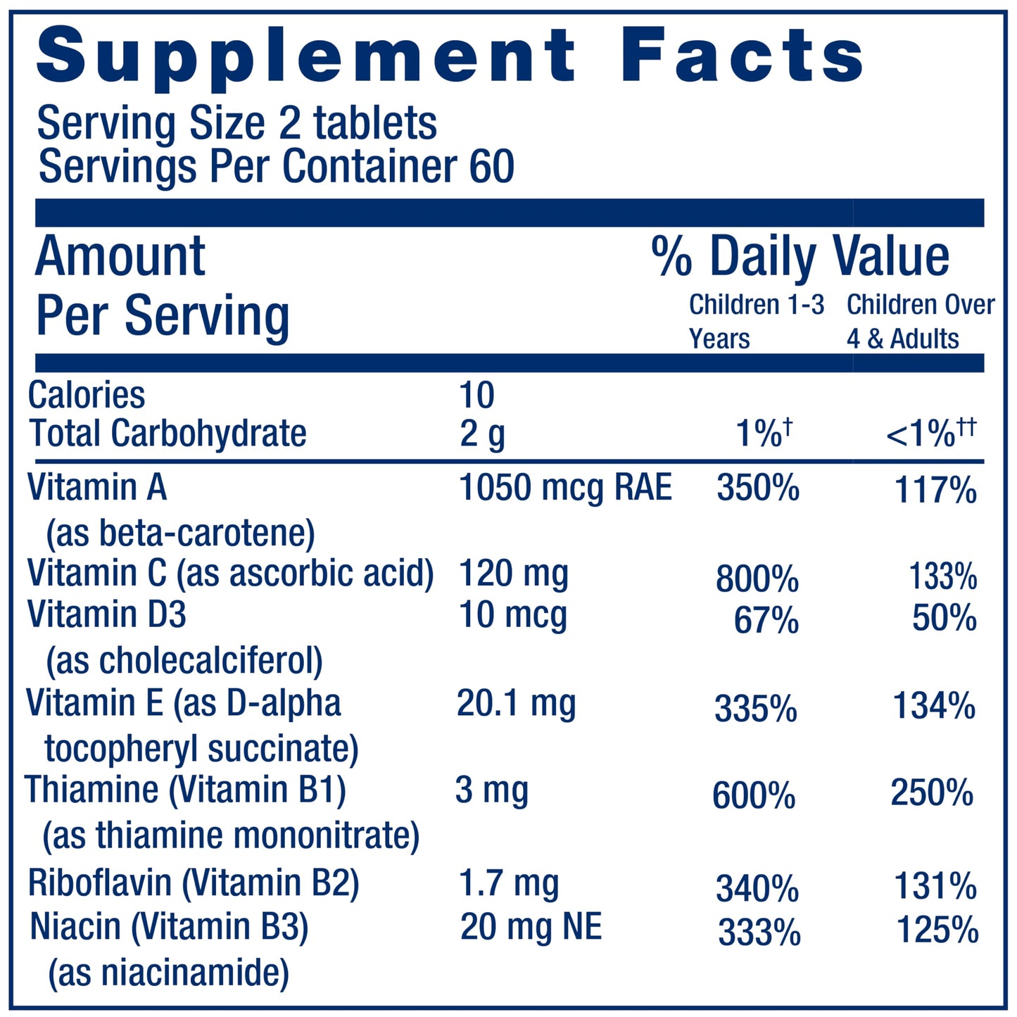 Life Extension Children's Formula Mix Chewable Tablets 120