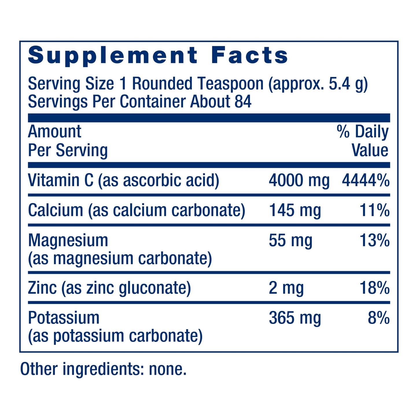 Life Extension Buffered Vitamin C Powder 16 oz