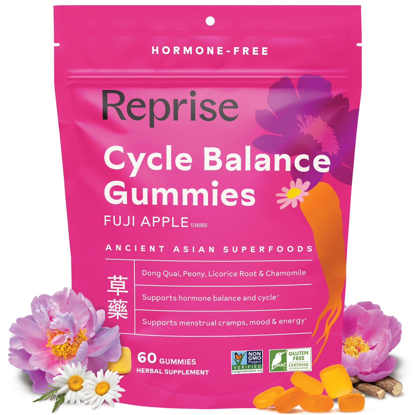 Reprise PMS Support Gummies for Women, 60 Count