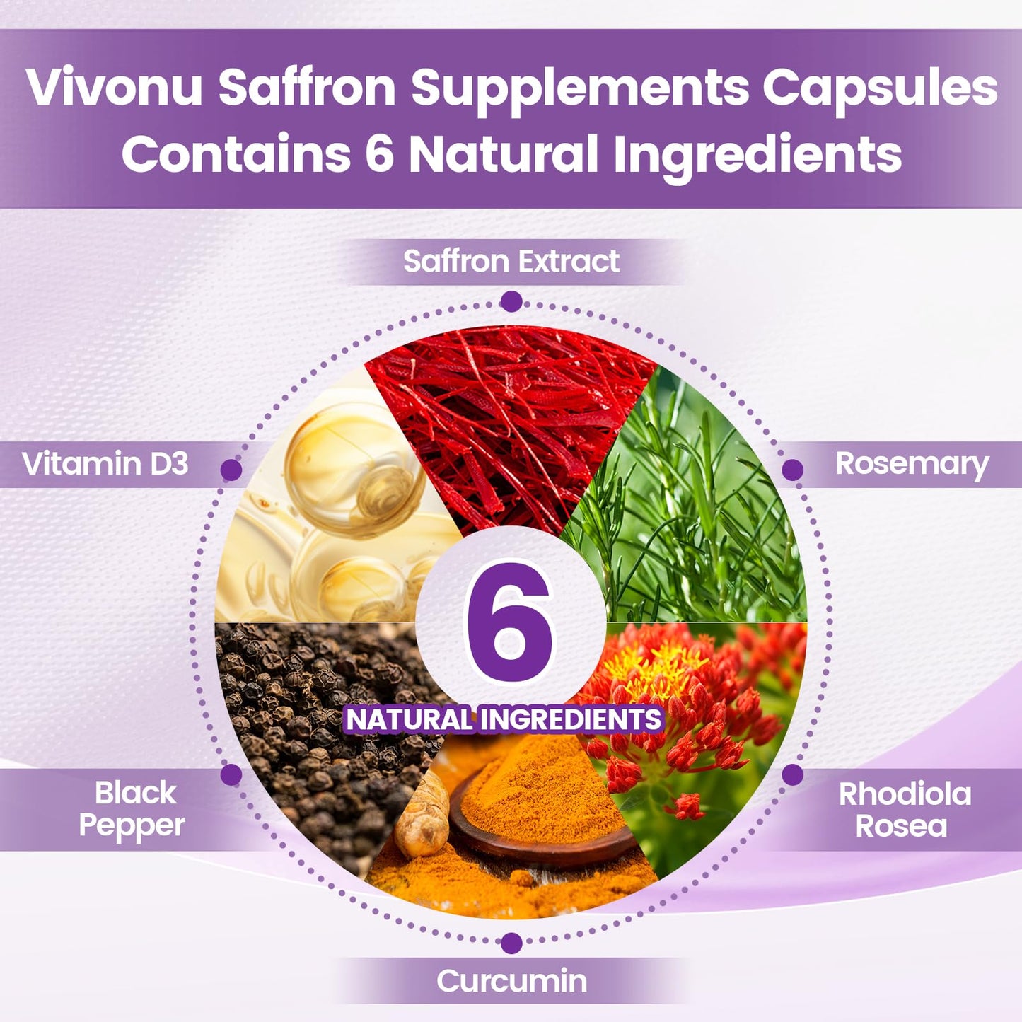 VivoNu Saffron Supplements Softgel 240 Softgels