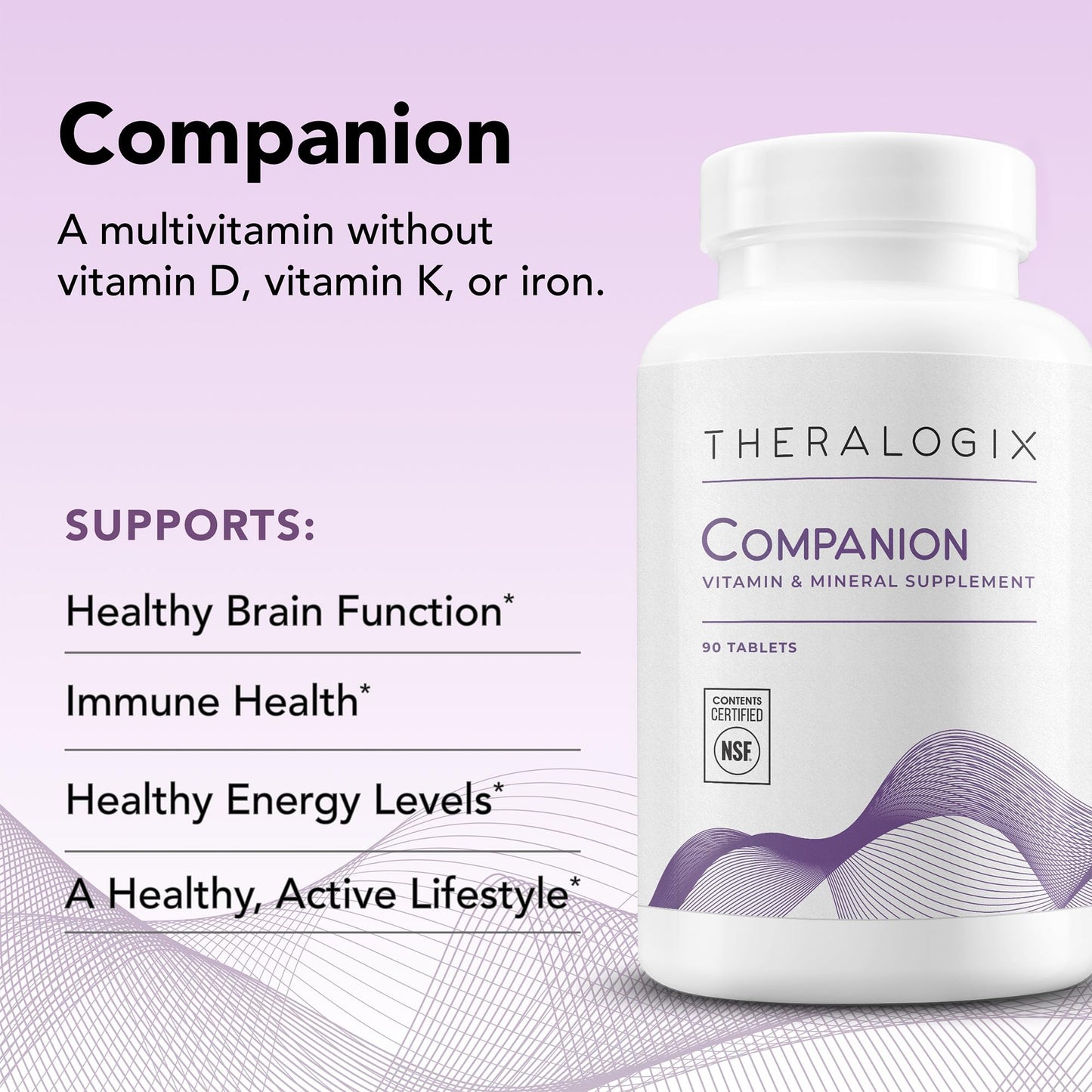 Theralogix Companion Multivitamin & Mineral Supplement Tablet 90 Count