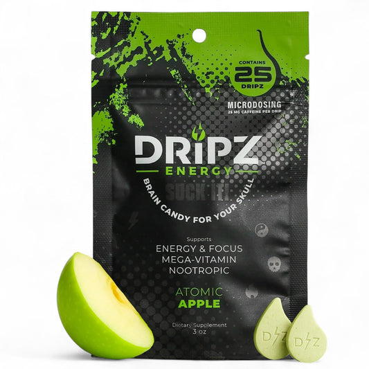 Dripz Energy Green Atomic Apple Nootropic Energy & Focus 25 Tablets