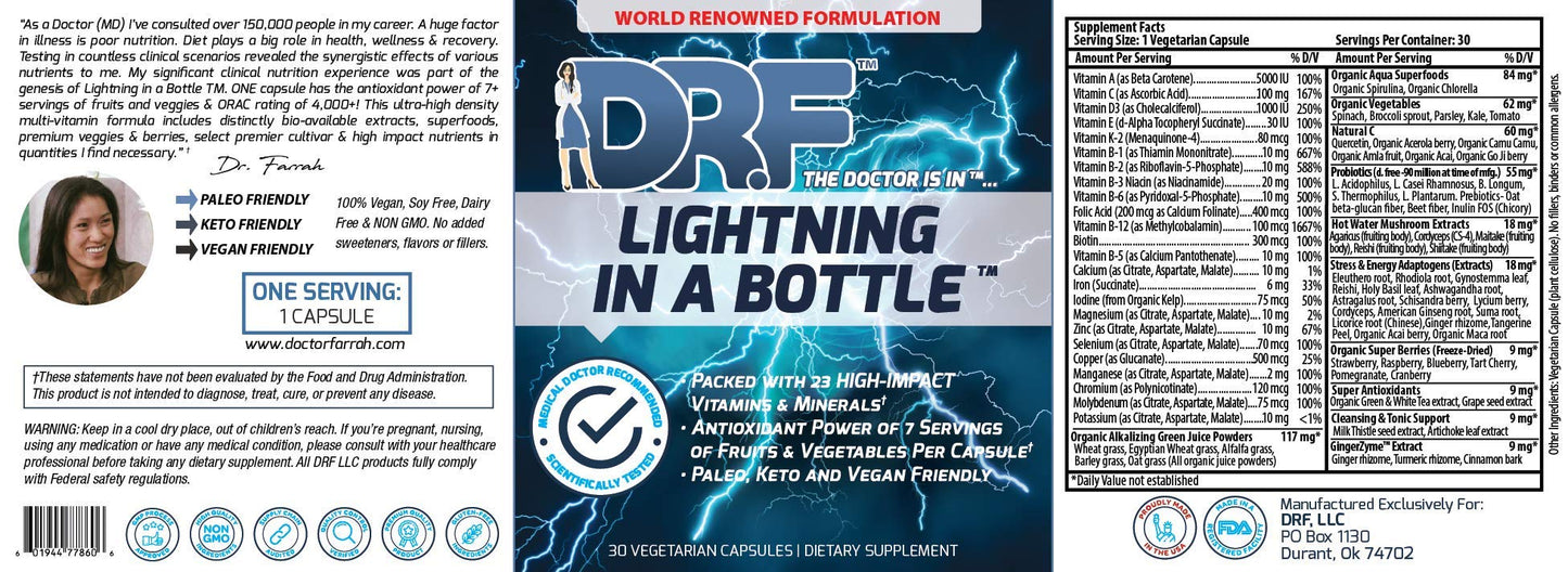 Doctor Farrah Lightning in a Bottle Capsule 50 Count