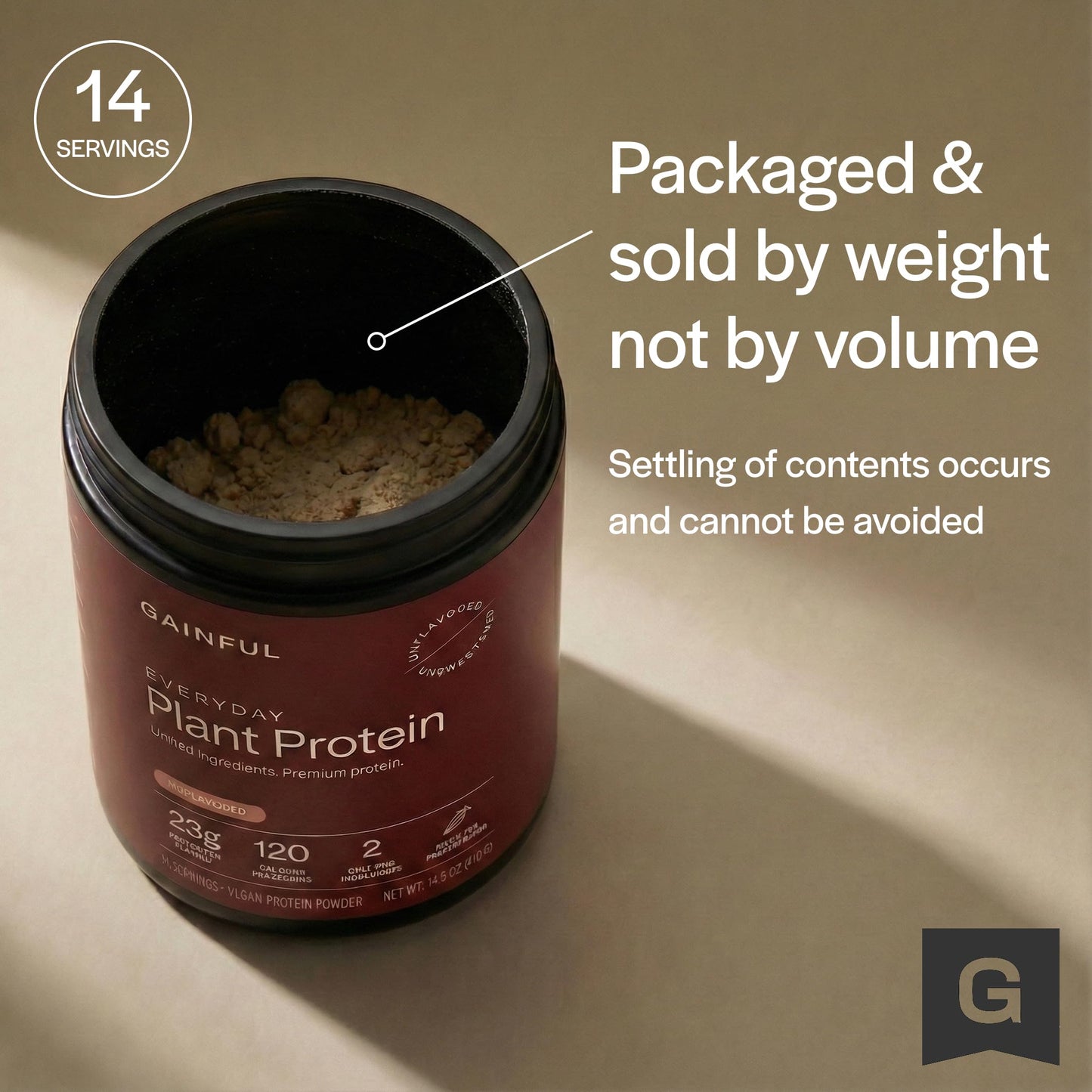 Gainful Everyday Plant Protein Powder 14.5 Ounce