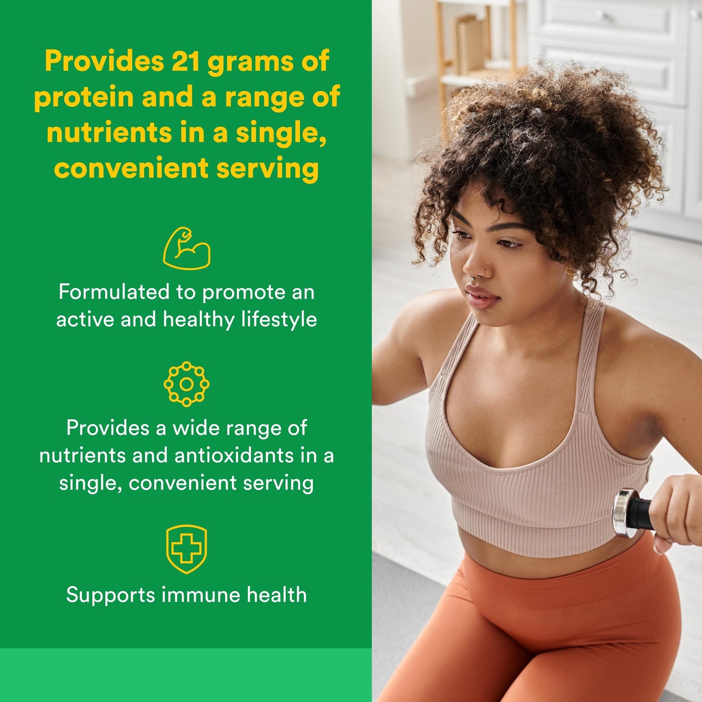Natural Factors Whole Earth & Sea Organic Protein & Greens Powder 23.2 oz