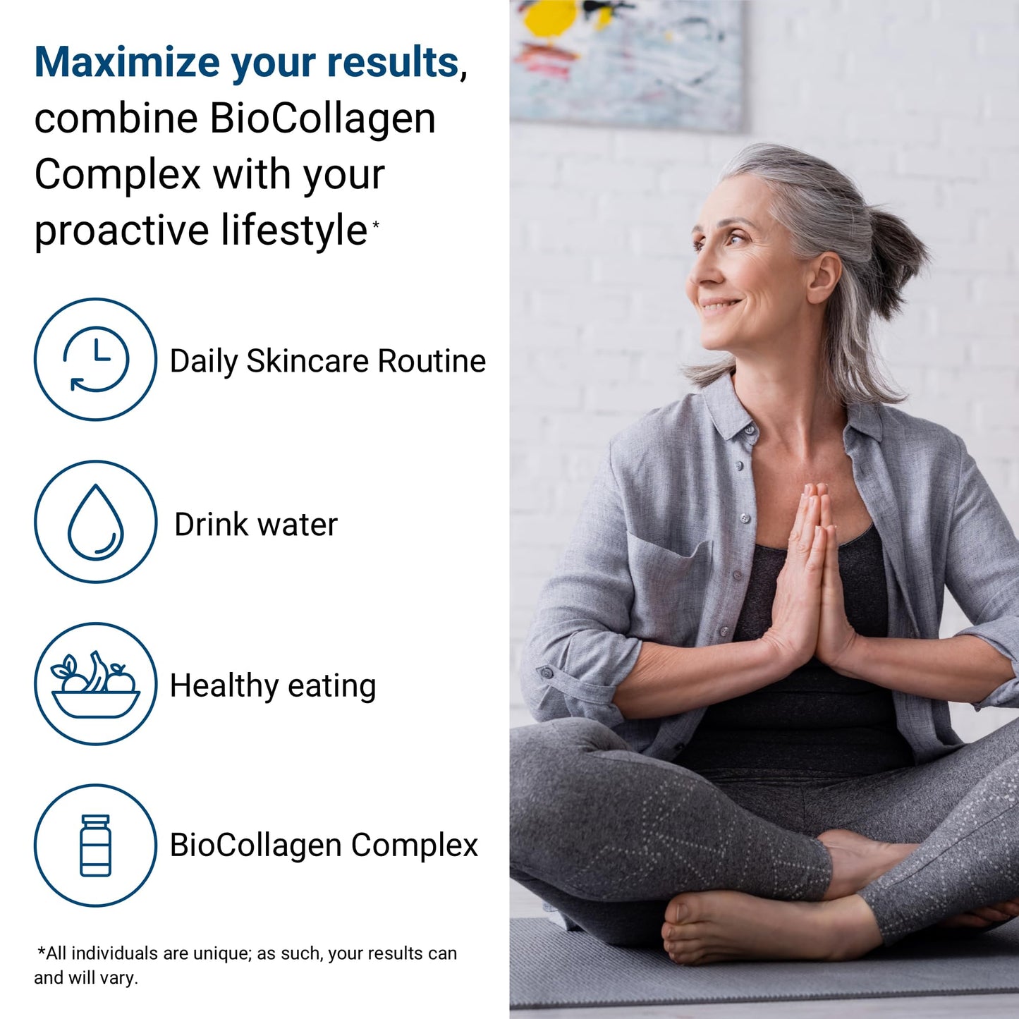 ActivatedYou BioCollagen Complex Plant-Based Collagen Support Softgels 60 Count