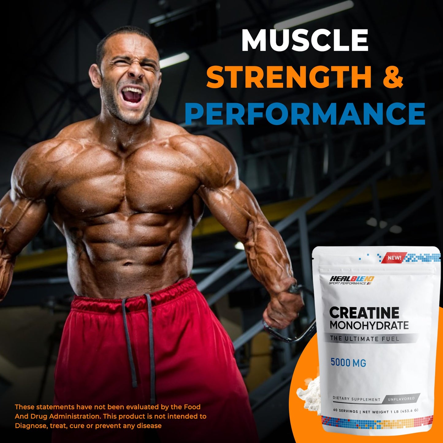 healblend Creatine Monohydrate Powder 500
