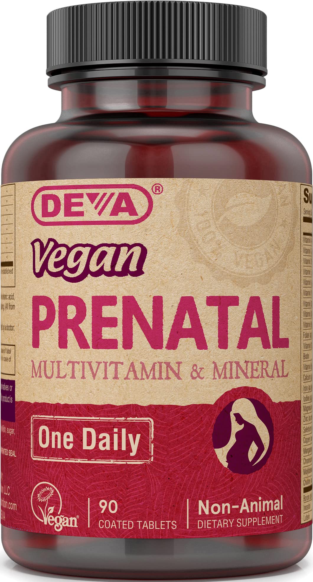 DEVA Vegan Prenatal Multivitamin and Mineral Supplement Tablets 90