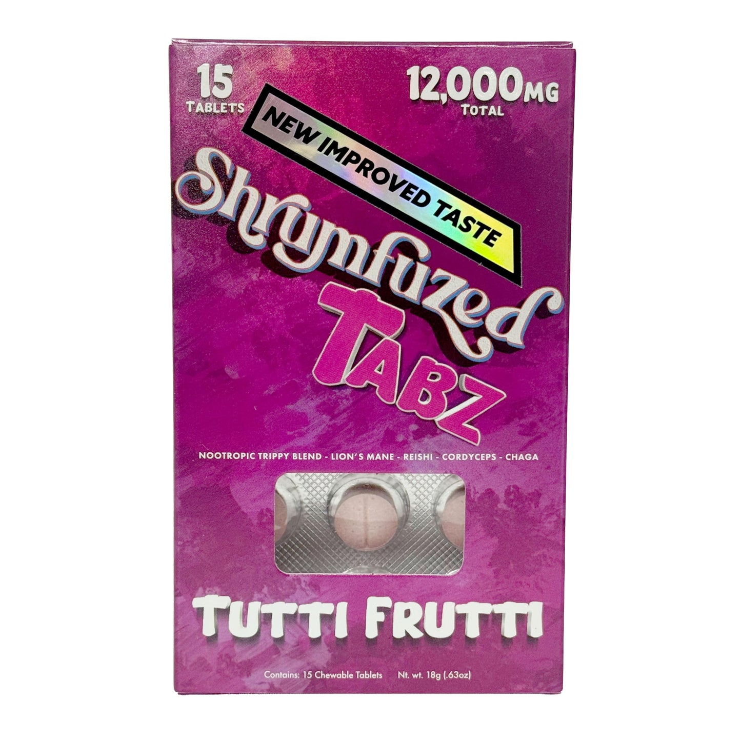 Shrumfuzed Proprietary Nootropic Chewable Tablets, 15 Tablets